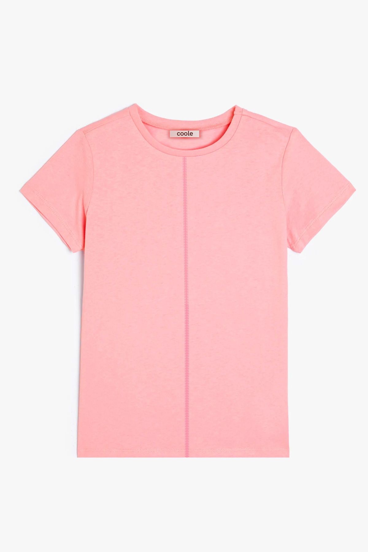 Unisex Ön ve Arkası Dikiş Detaylı Rahat Kalıp Çocuk T-Shirt