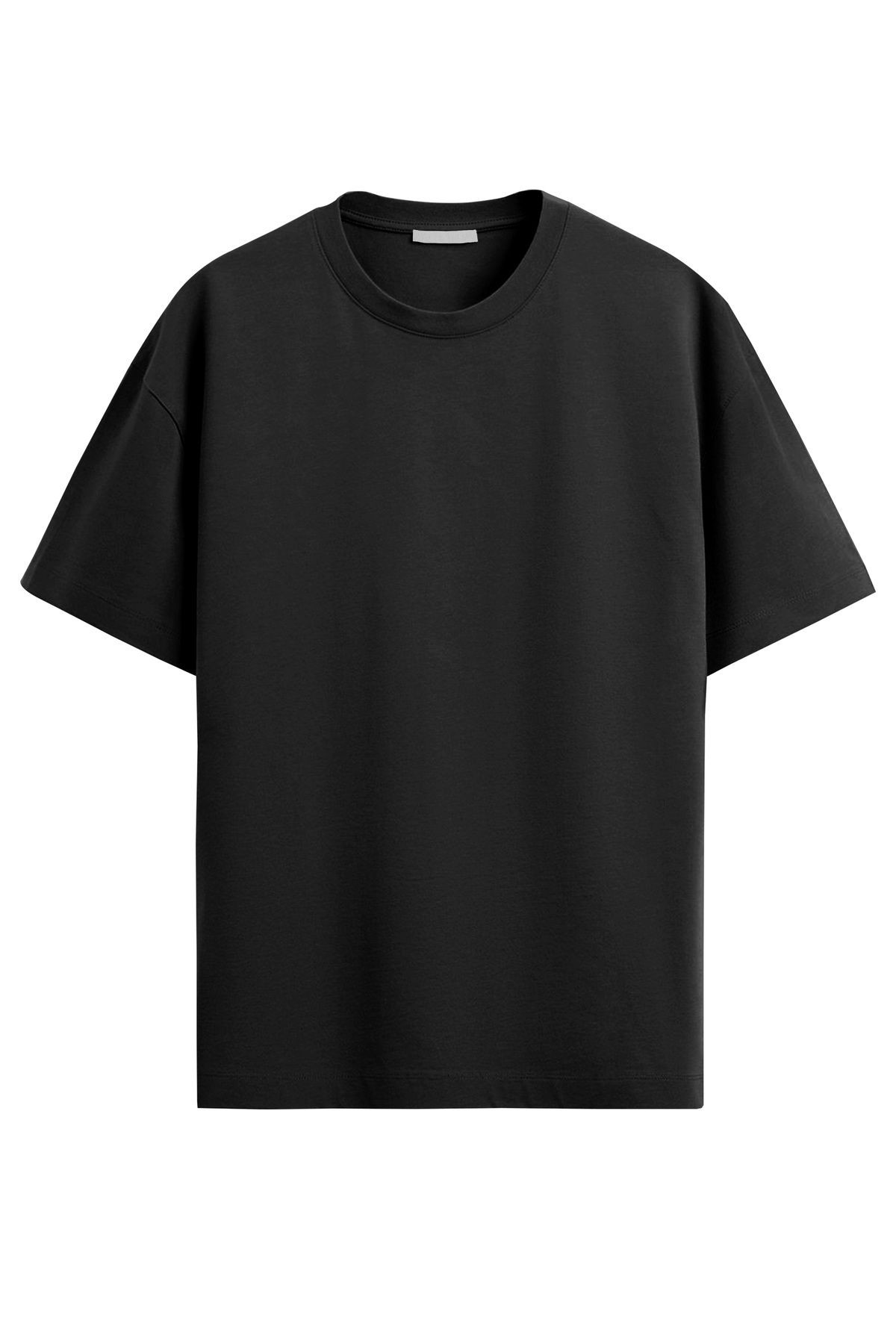 Unisex Harf Detaylı Sırt Baskılı T-Shirt
