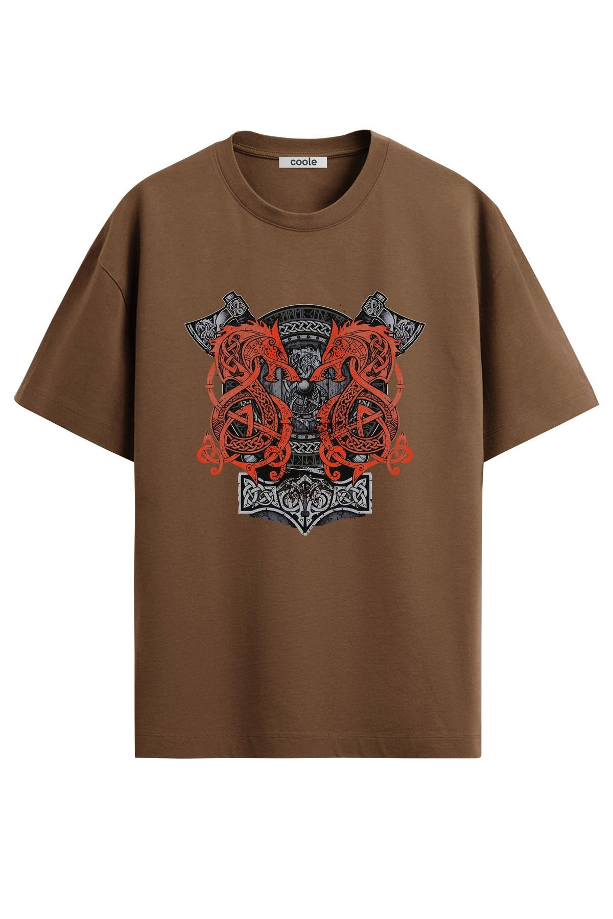 Unisex Viking Serisi 004 Baskılı T-Shirt