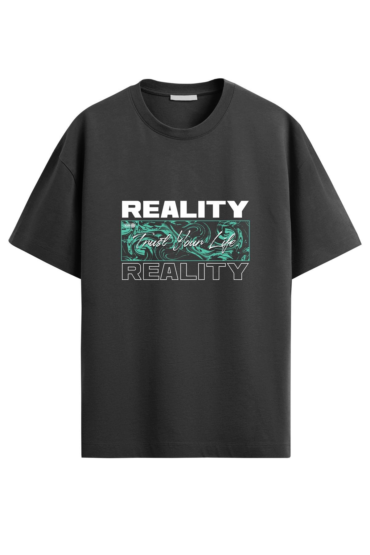 Unisex Reality Baskılı T-Shirt