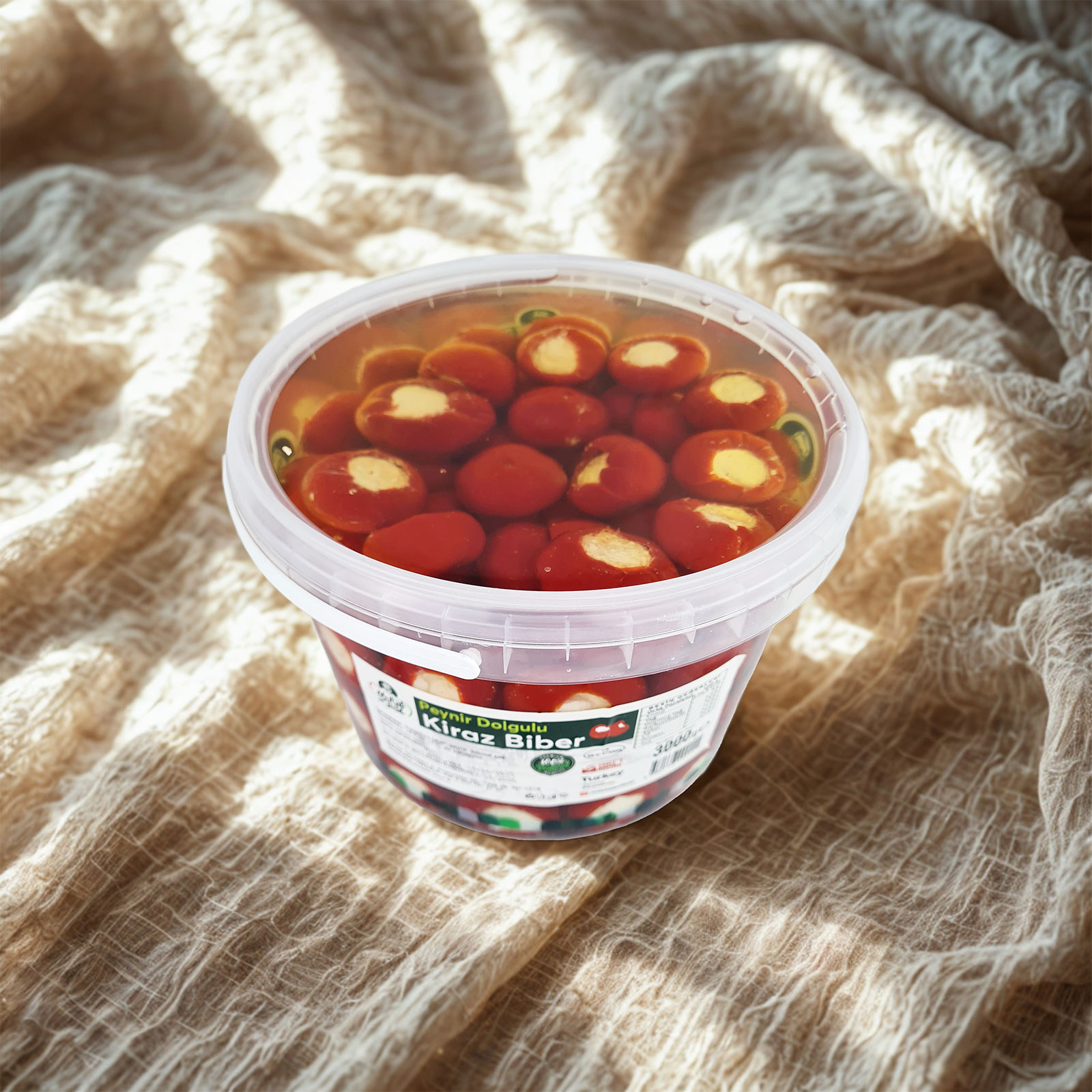 Peynir Dolgulu Kiraz Biber - 3.000 gr - Mutafzade