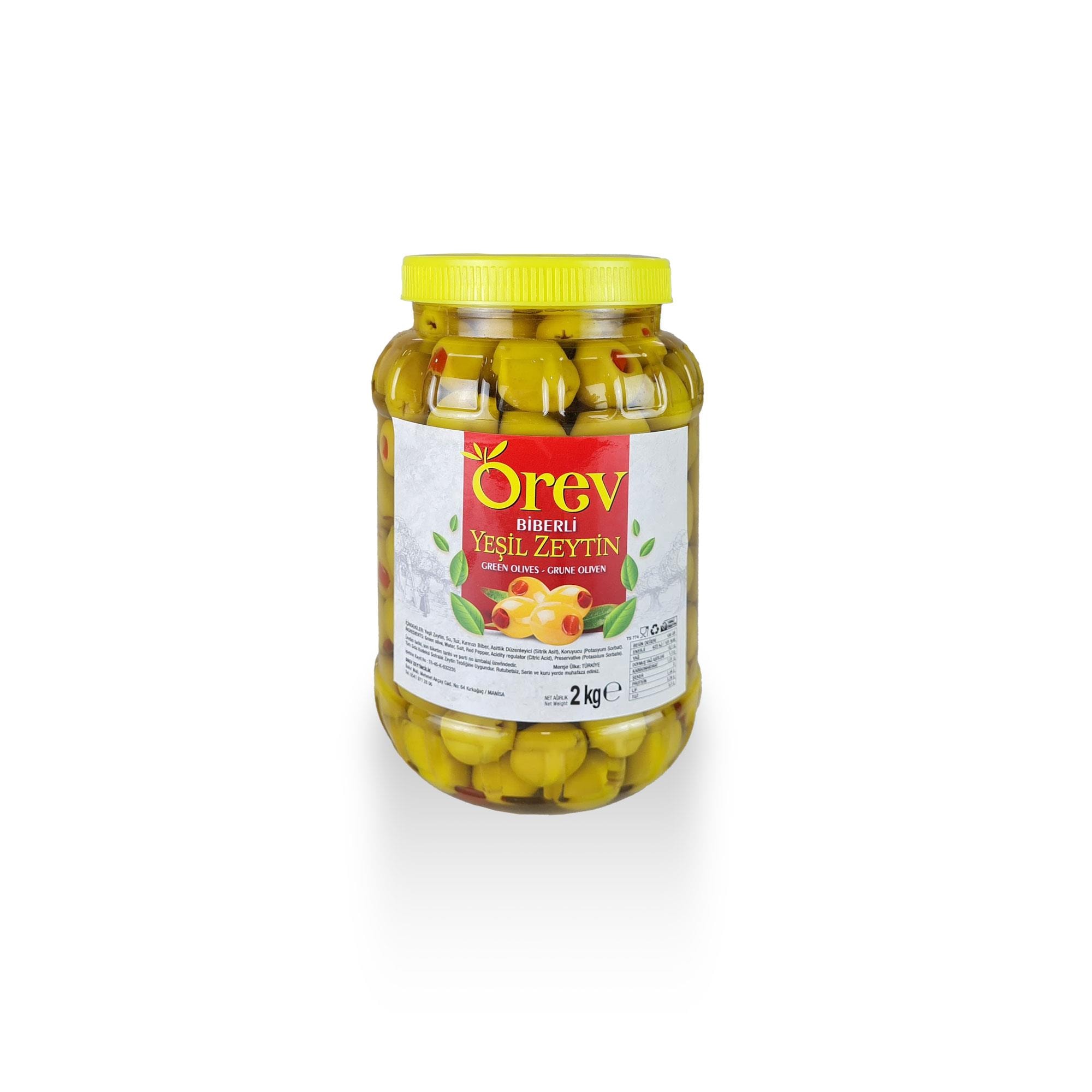 Biberli Zeytin 2XL - 2 kg Pet - Orev