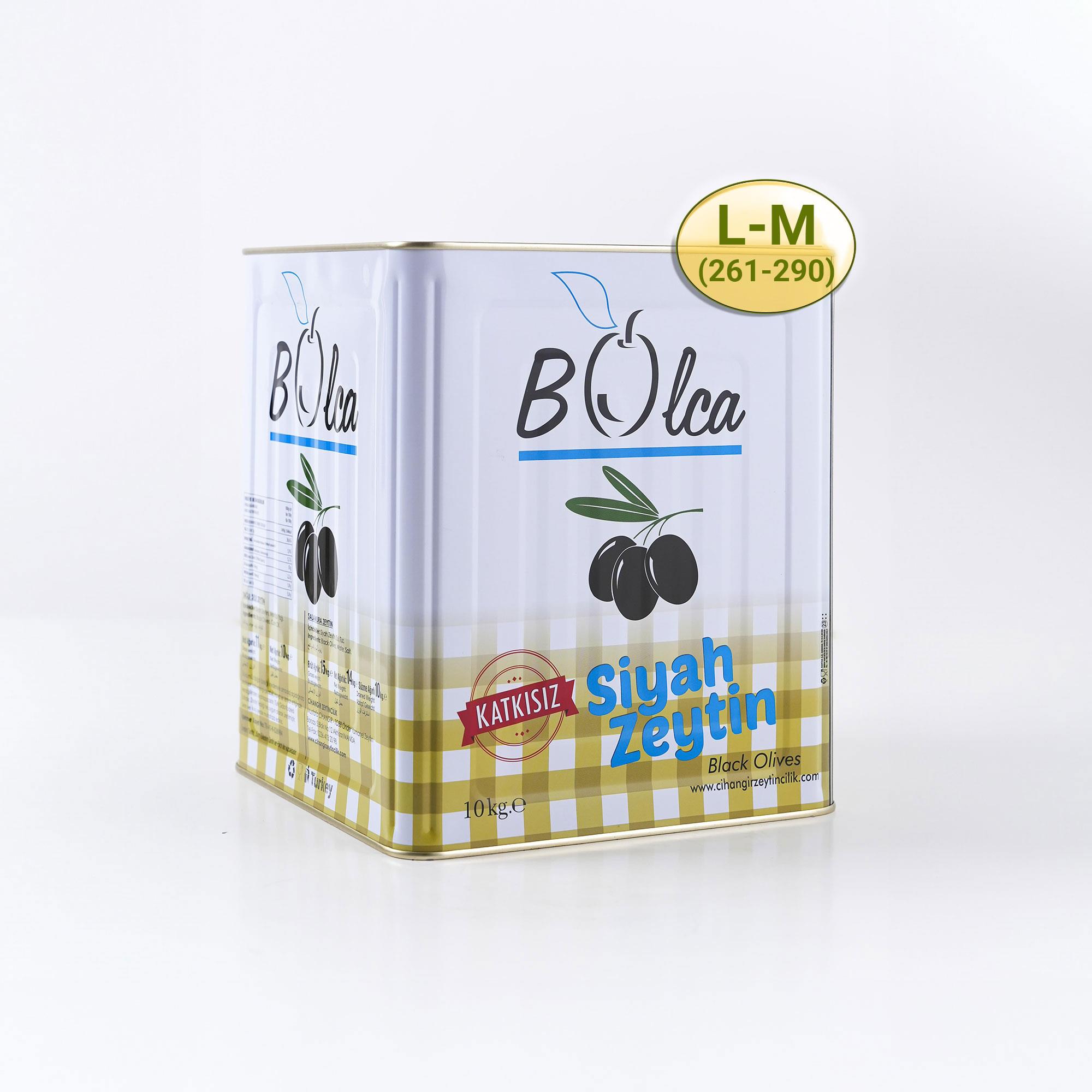Yağlı Sele Zeytin L-M - 10 kg Teneke - Bolca