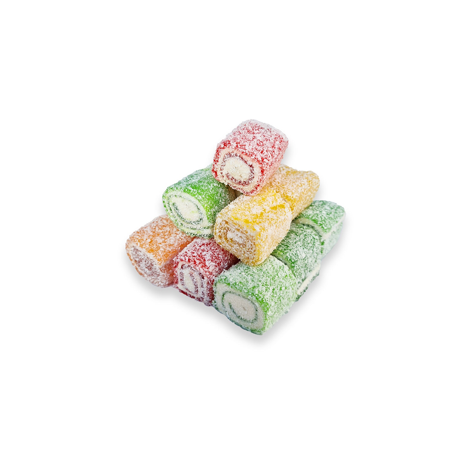 Mix Meyve Aromalı Sarma Lokum - 3.000 gr - Ay Lokum