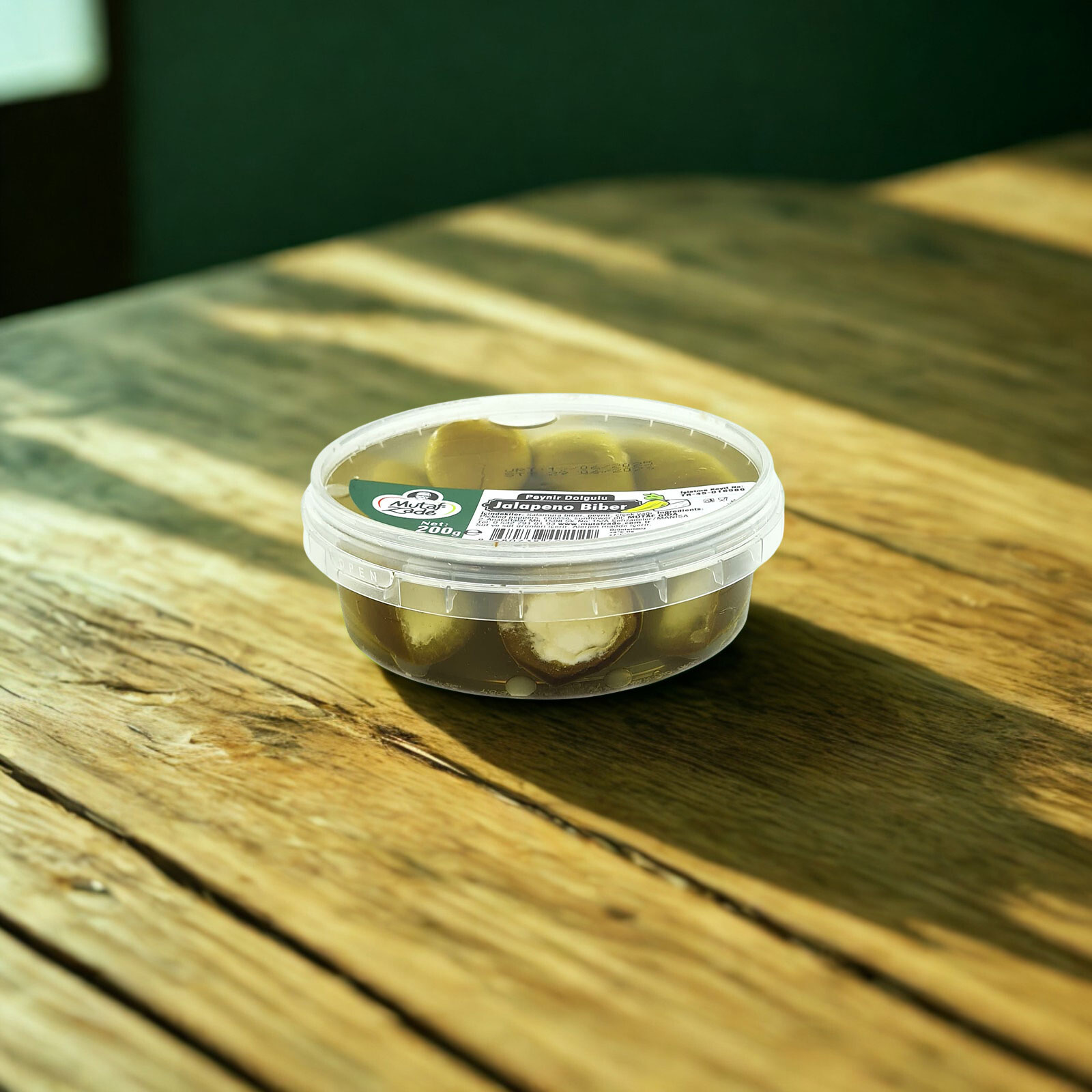 Peynir Dolgulu Jalapeno Biber - 200 gr - Mutafzade