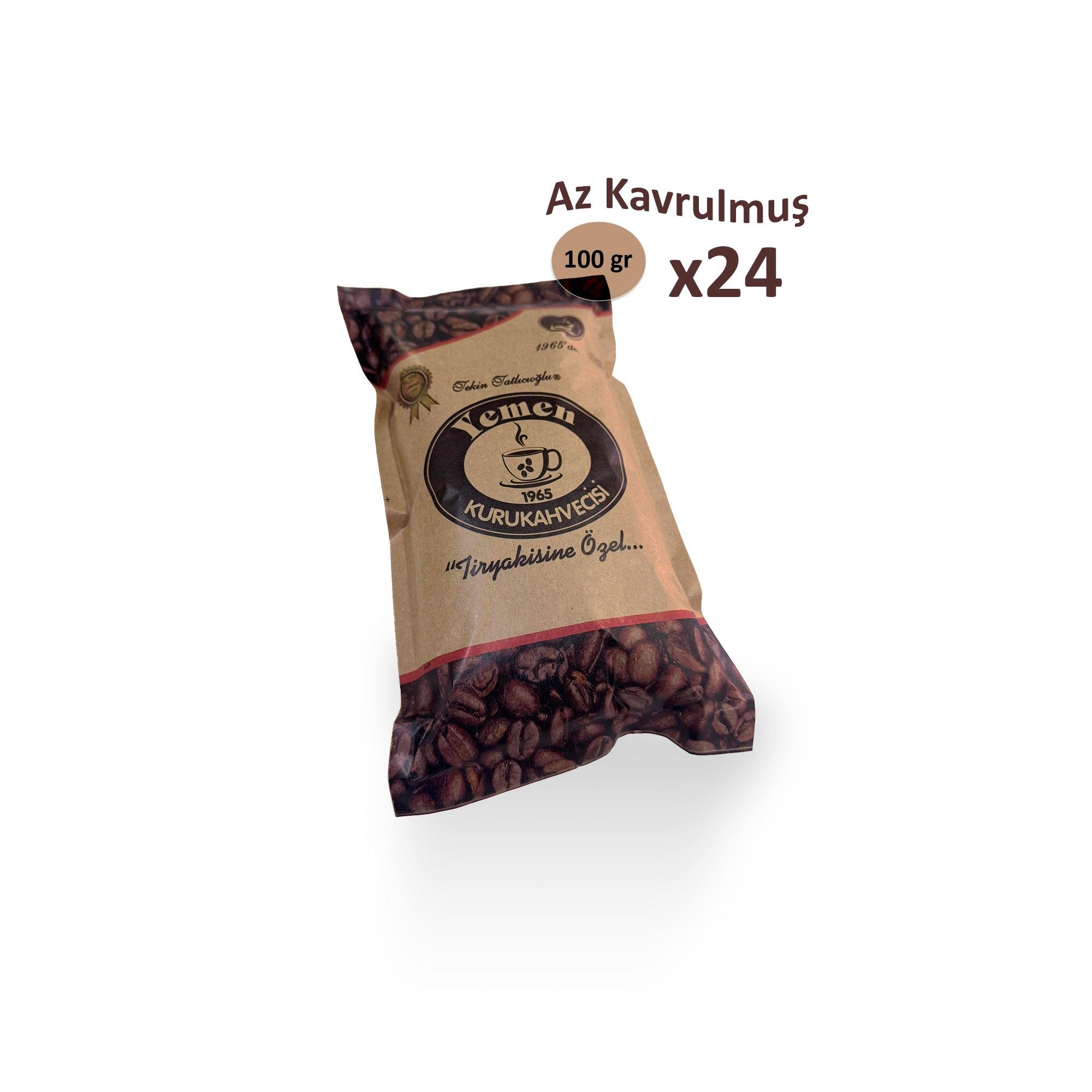 Az Kavrulmuş Türk Kahvesi - 100 gr x 24 - Yemen Kuru Kahvecisi