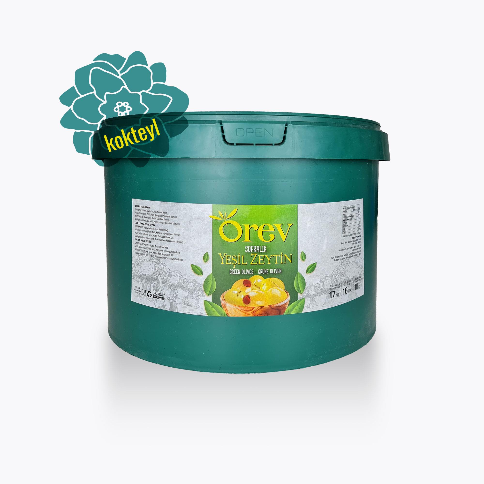 Kokteyl Zeytin 2XL - 10 kg Kova - Orev