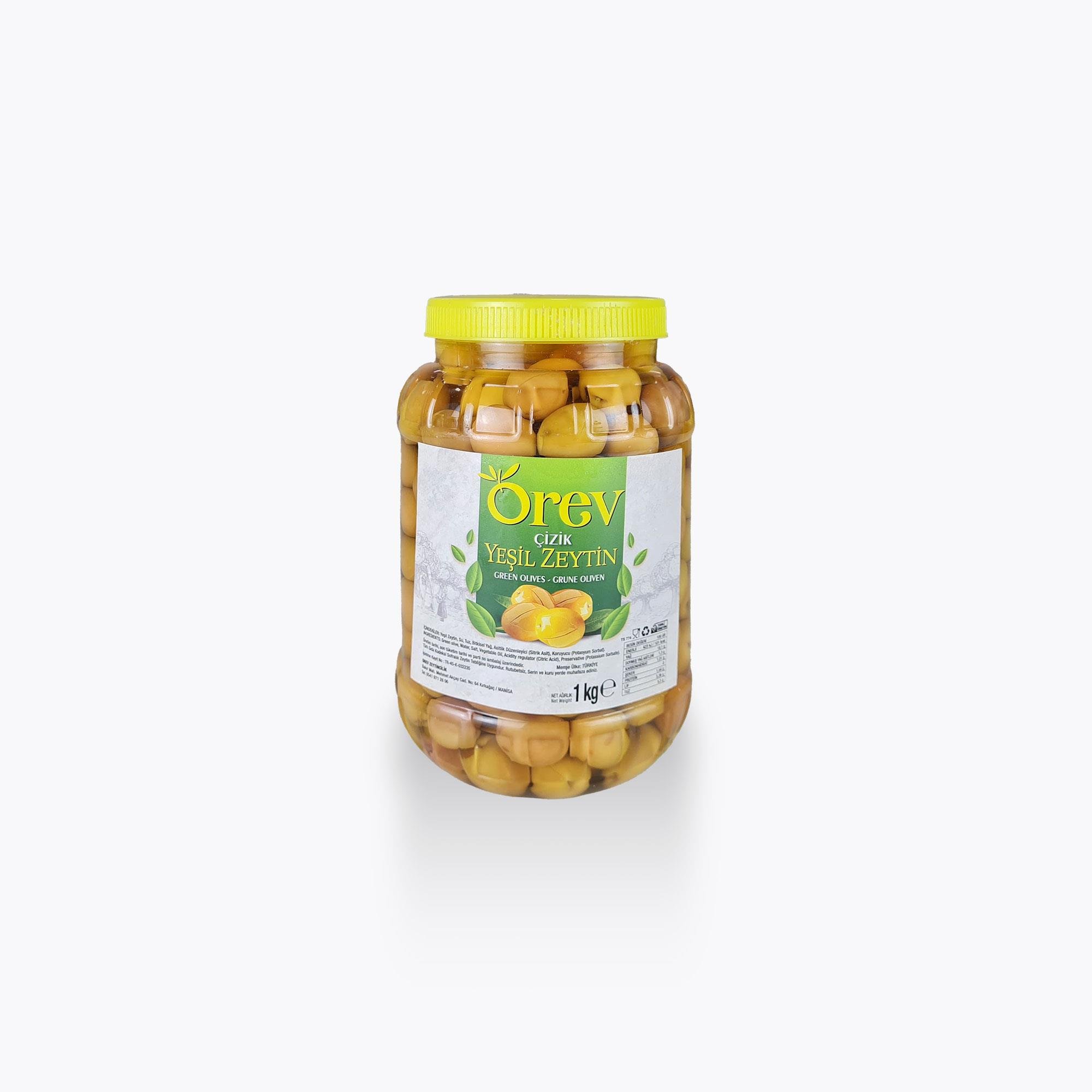 Çizik Zeytin M - 1 kg Pet - Orev