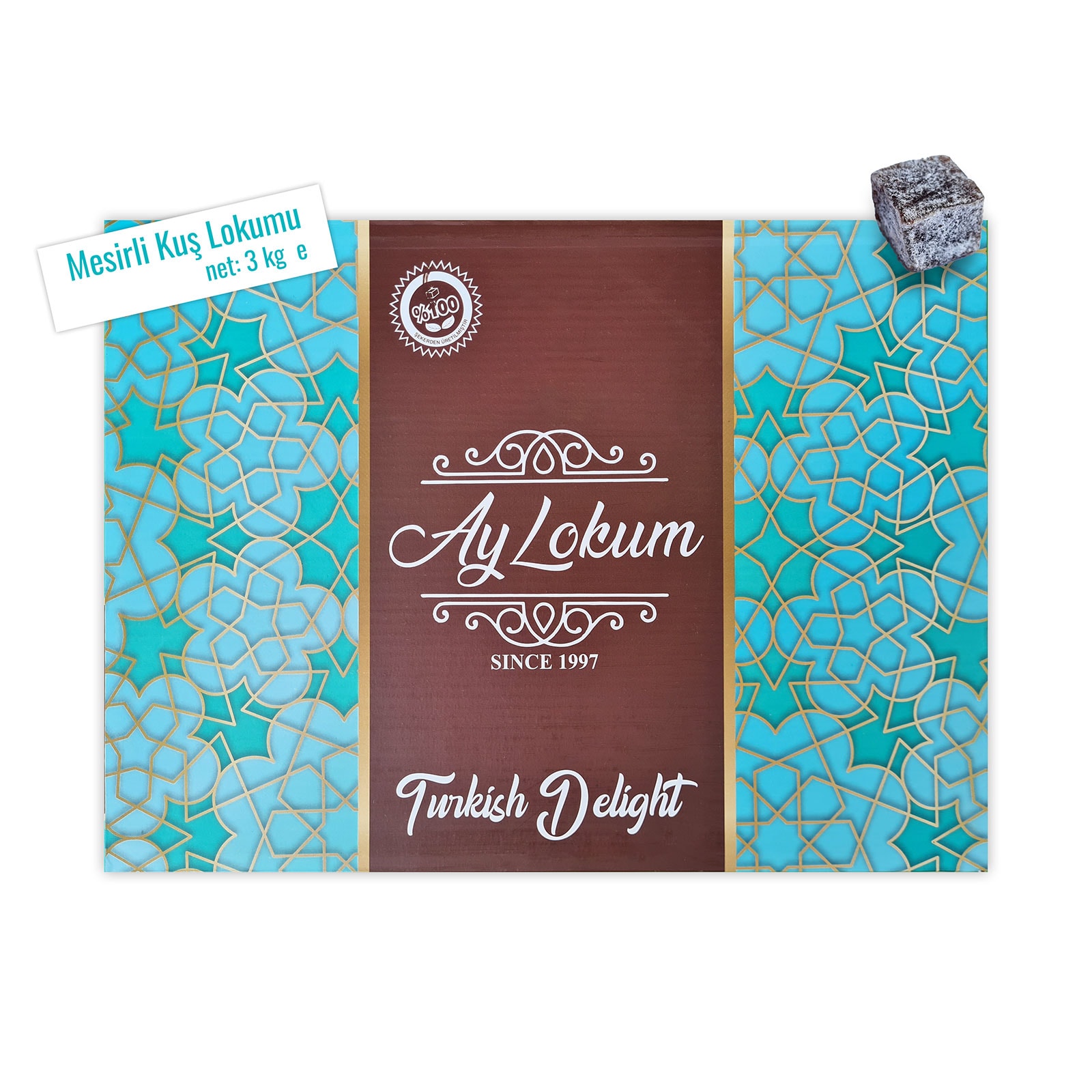 Mesirli Kuş Lokumu - 3.000 gr - Ay Lokum