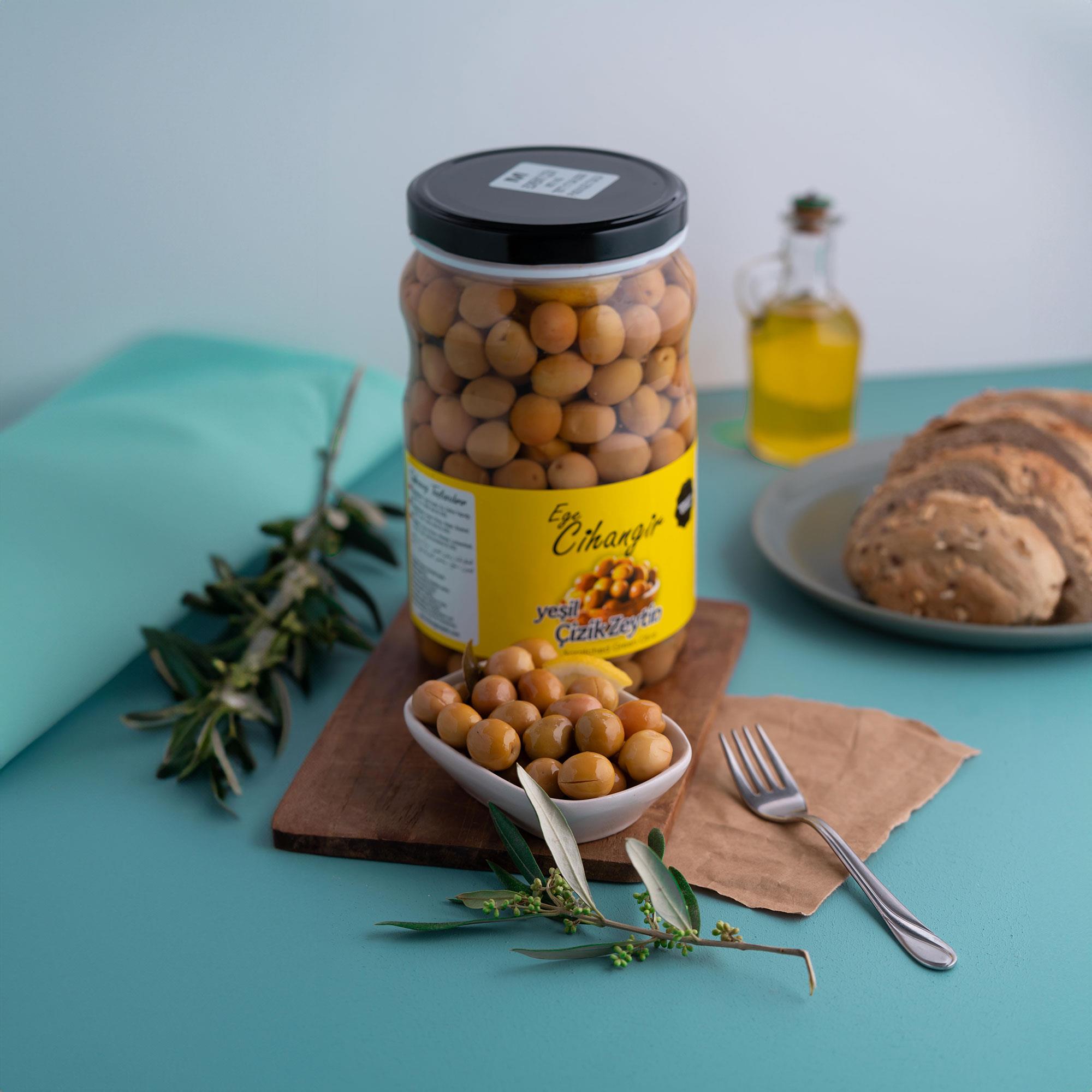 Edremit Çizik Zeytin XS - 1 kg Pet - Ege Cihangir