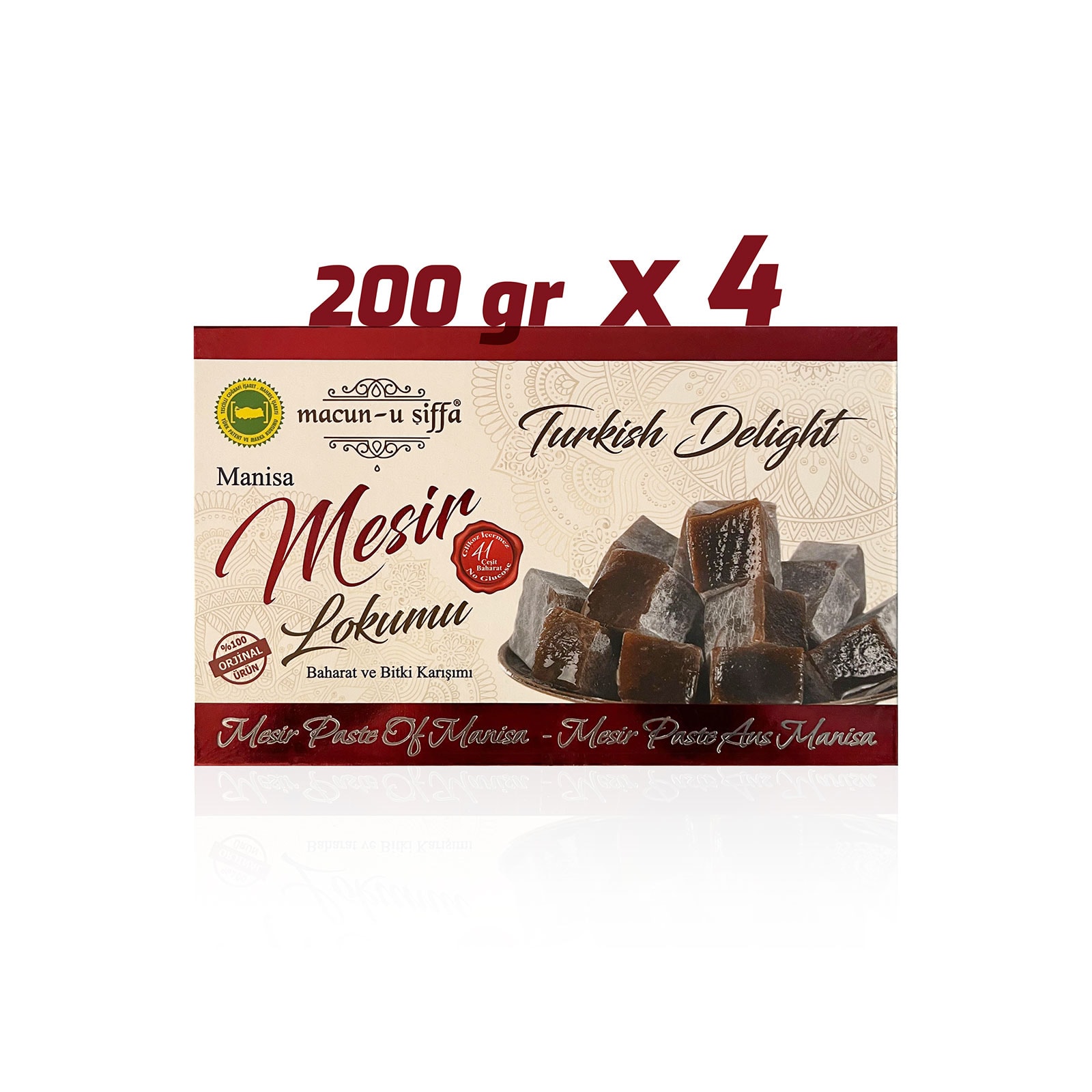 Mesir Macunu Lokumu - 200 gr x 4 - Macun-u Şiffa