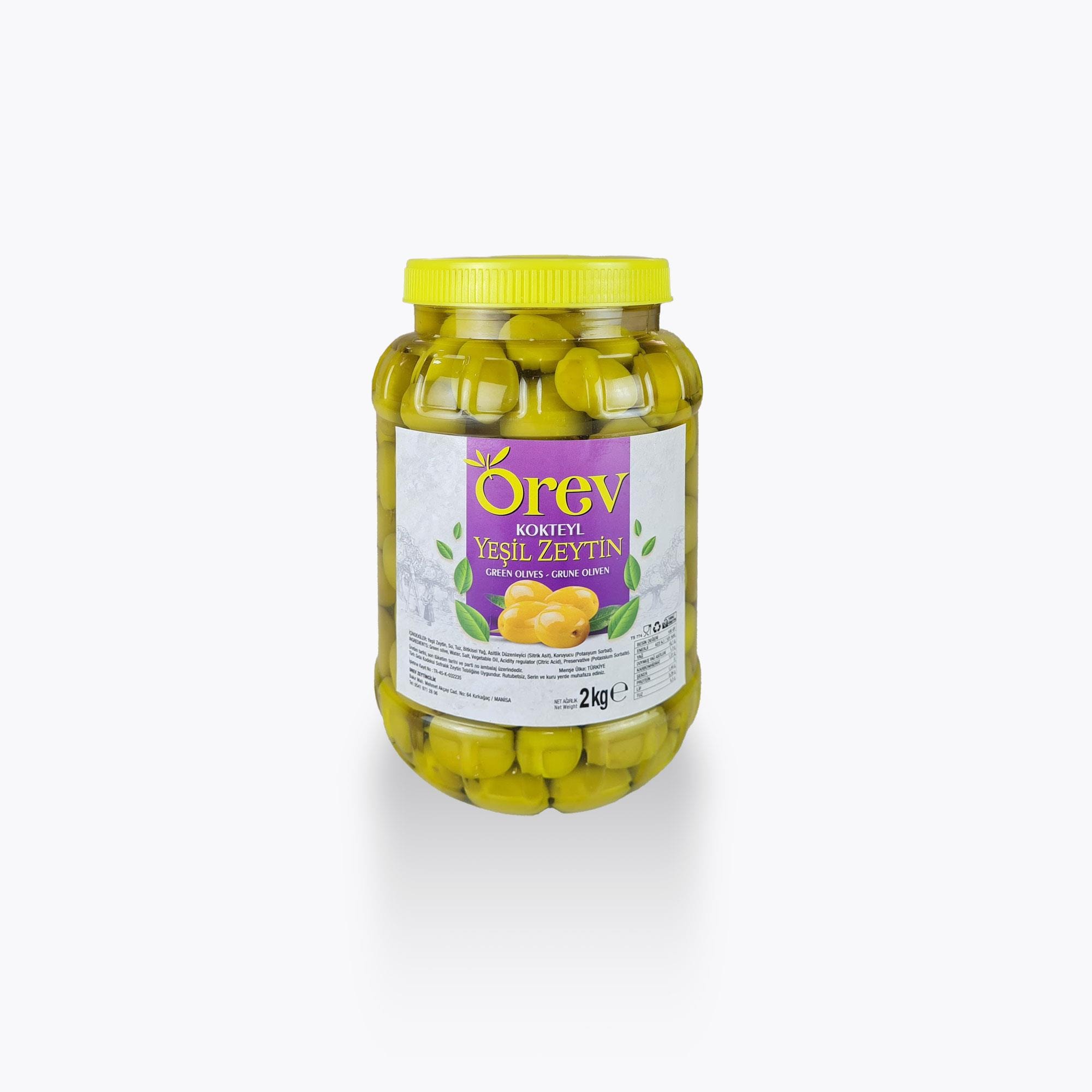 Kokteyl Zeytin 2XL - 2 kg Pet - Orev