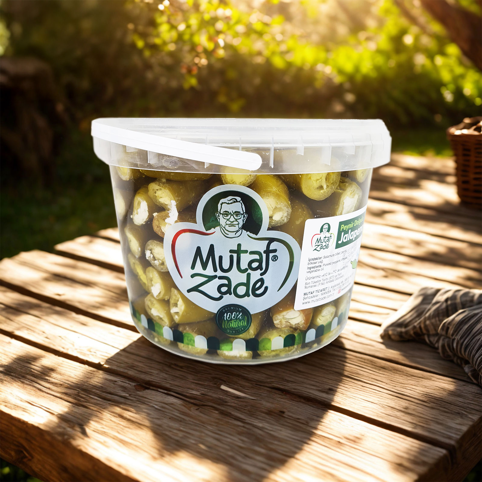 Peynir Dolgulu Jalapeno Biber - 3000 gr - Mutafzade