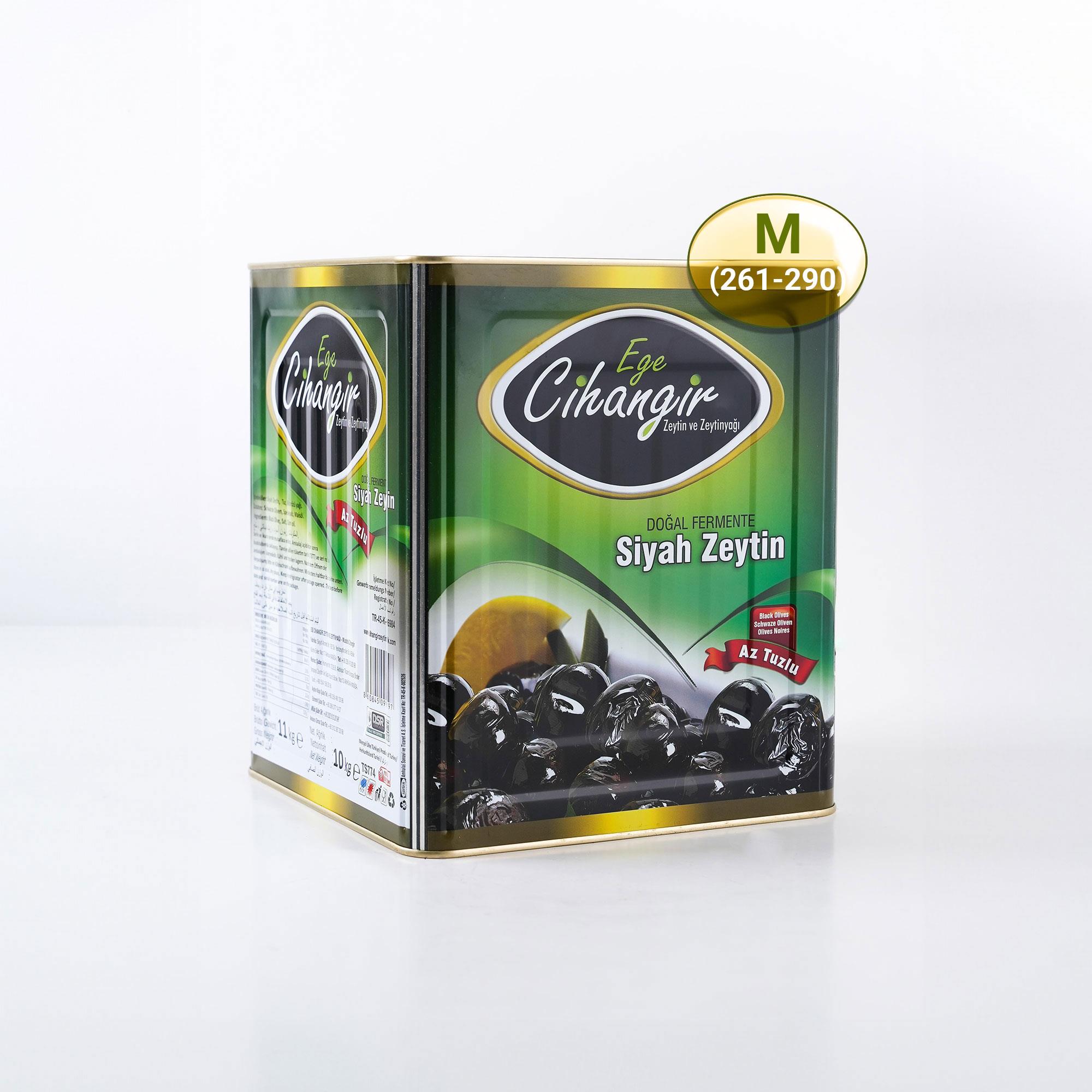 Yağlı Sele Zeytin M - 10 kg Teneke - Ege Cihangir