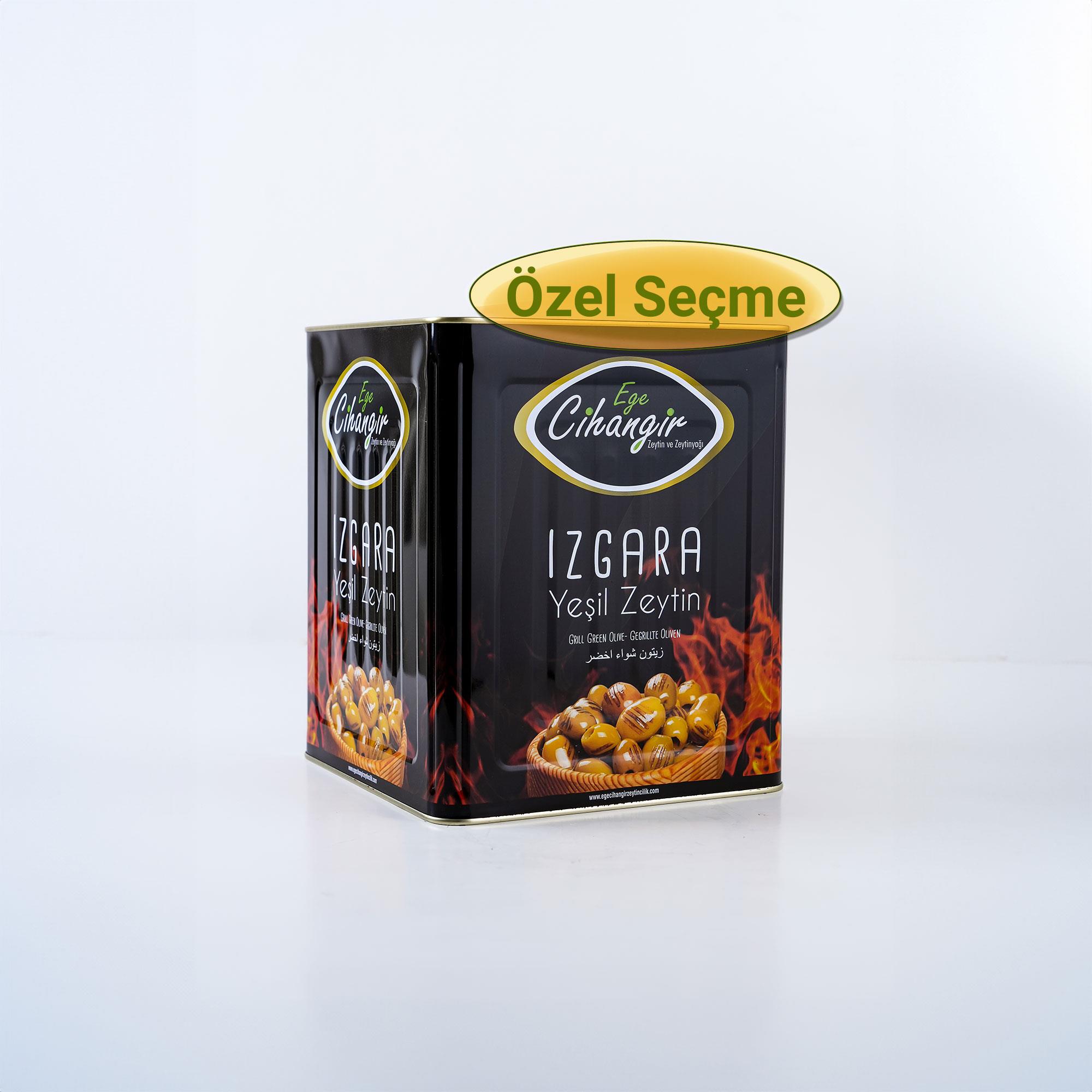 Izgara Zeytin Özel Seçme - 9 kg Teneke - Ege Cihangir