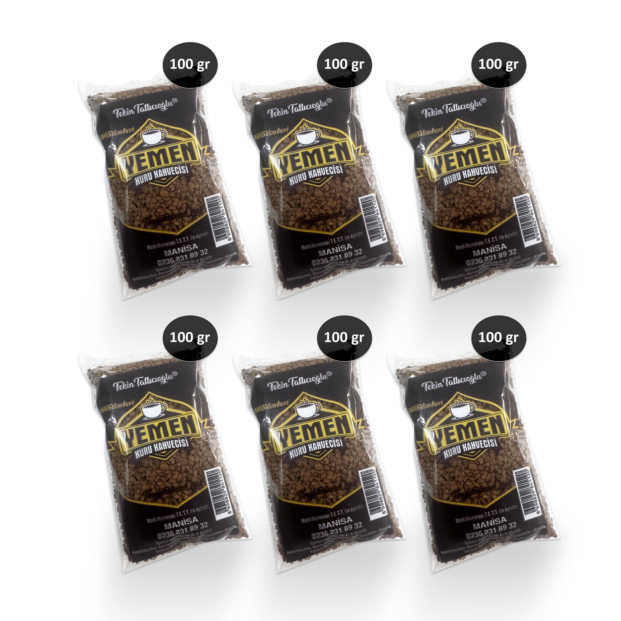 Gold Hazır Kahve - 100 gr x 6 - Yemen Kuru Kahvecisi