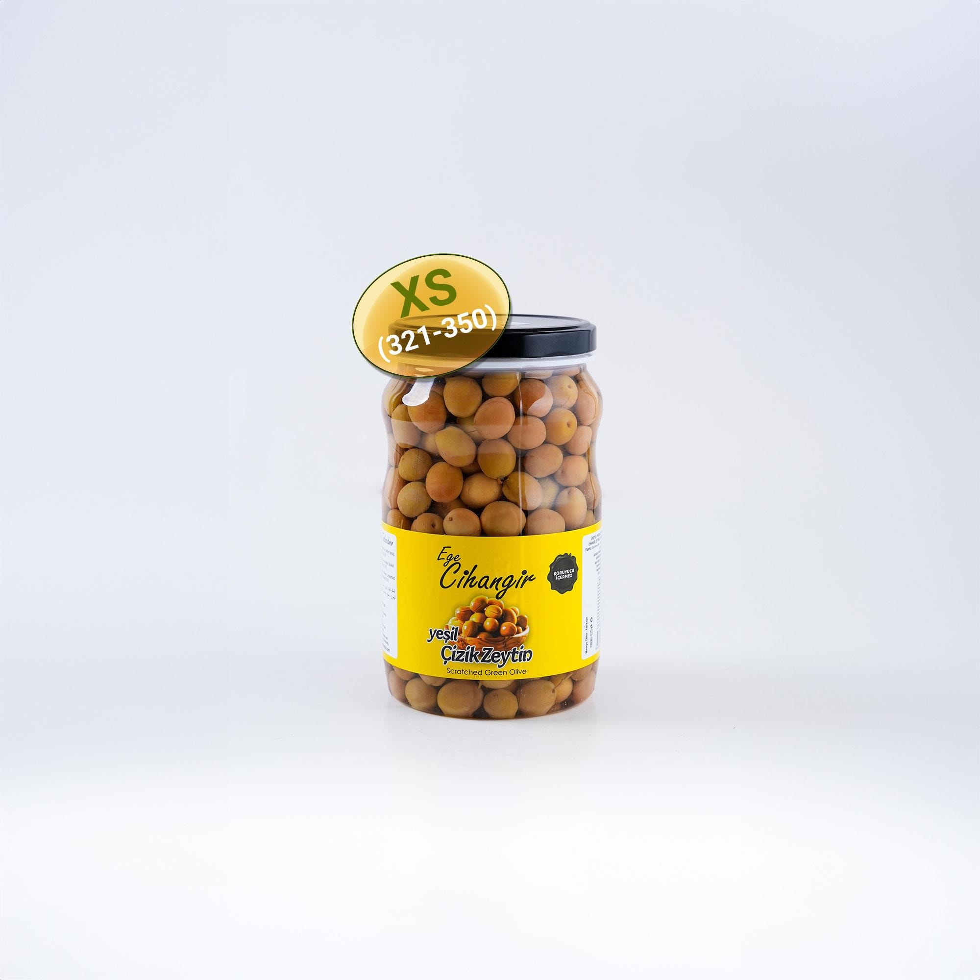 Edremit Çizik Zeytin XS - 1 kg Pet - Ege Cihangir