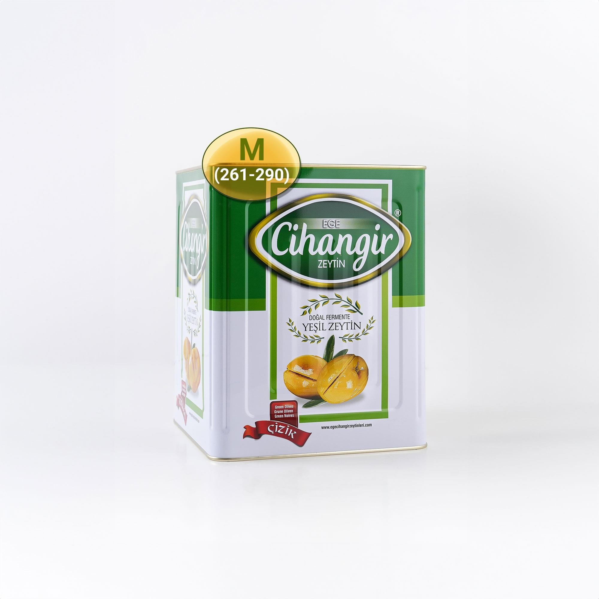 Edremit Çizik Zeytin M - 10 kg Teneke - Ege Cihangir