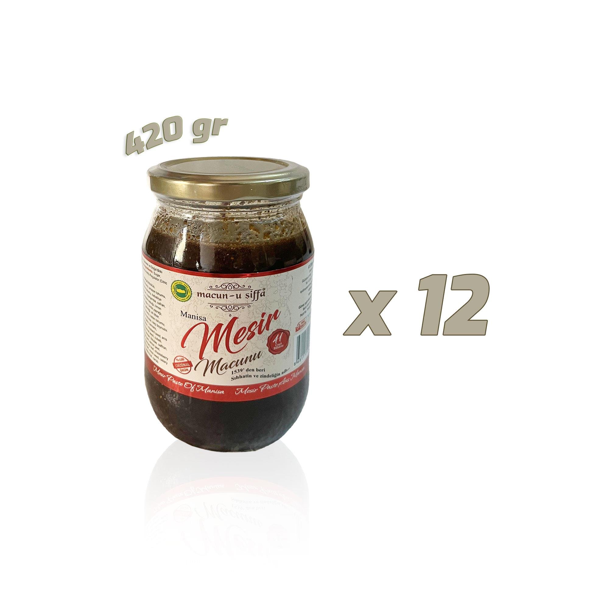 Kavanoz Mesir Macunu - 420 gr x 12 - Macun-u Şiffa