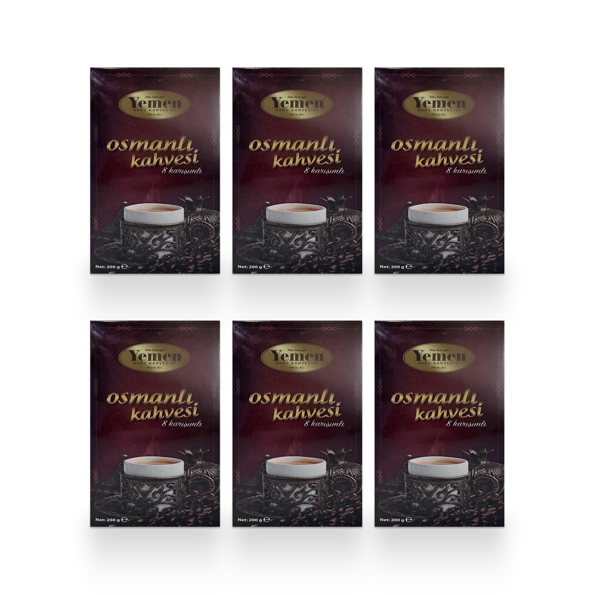 Osmanlı Kahvesi - 200 gr x 6 - Yemen Kuru Kahvecisi