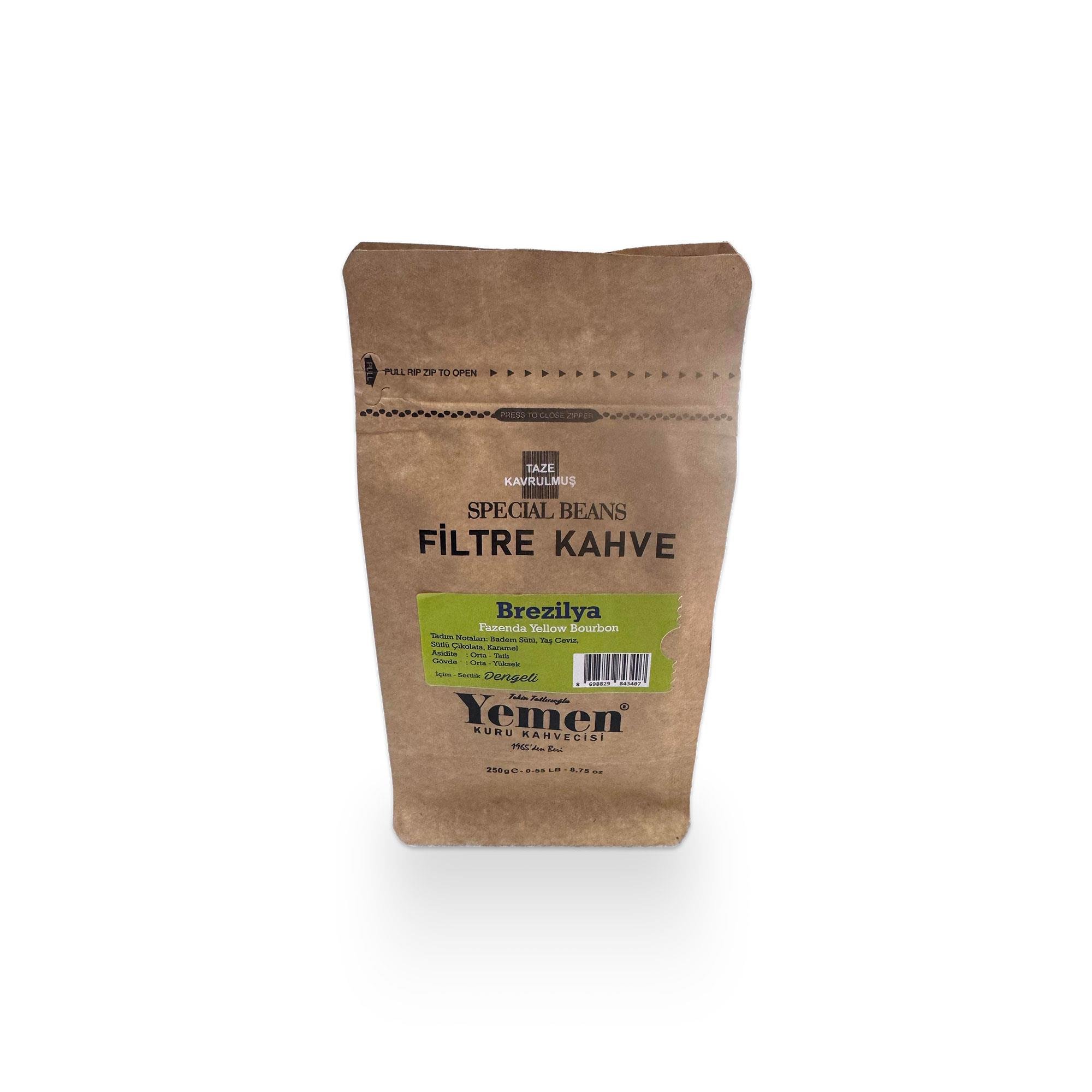 Brezilya Filtre Kahve - 250 gr - Yemen Kuru Kahvecisi