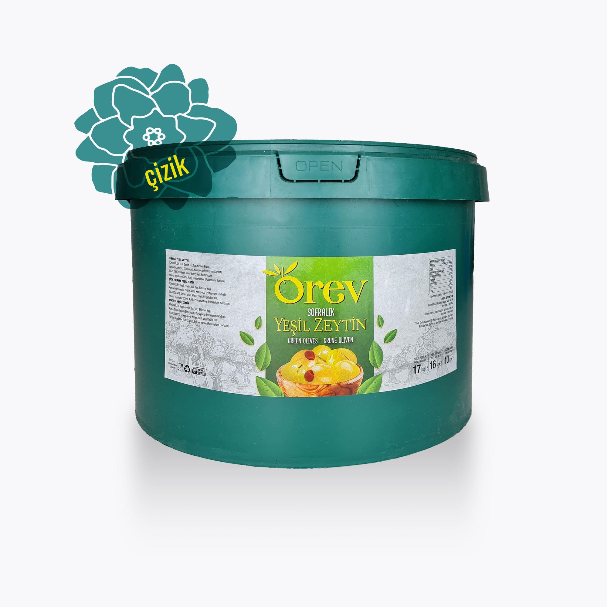 Çizik Zeytin M - 10 kg Kova - Orev