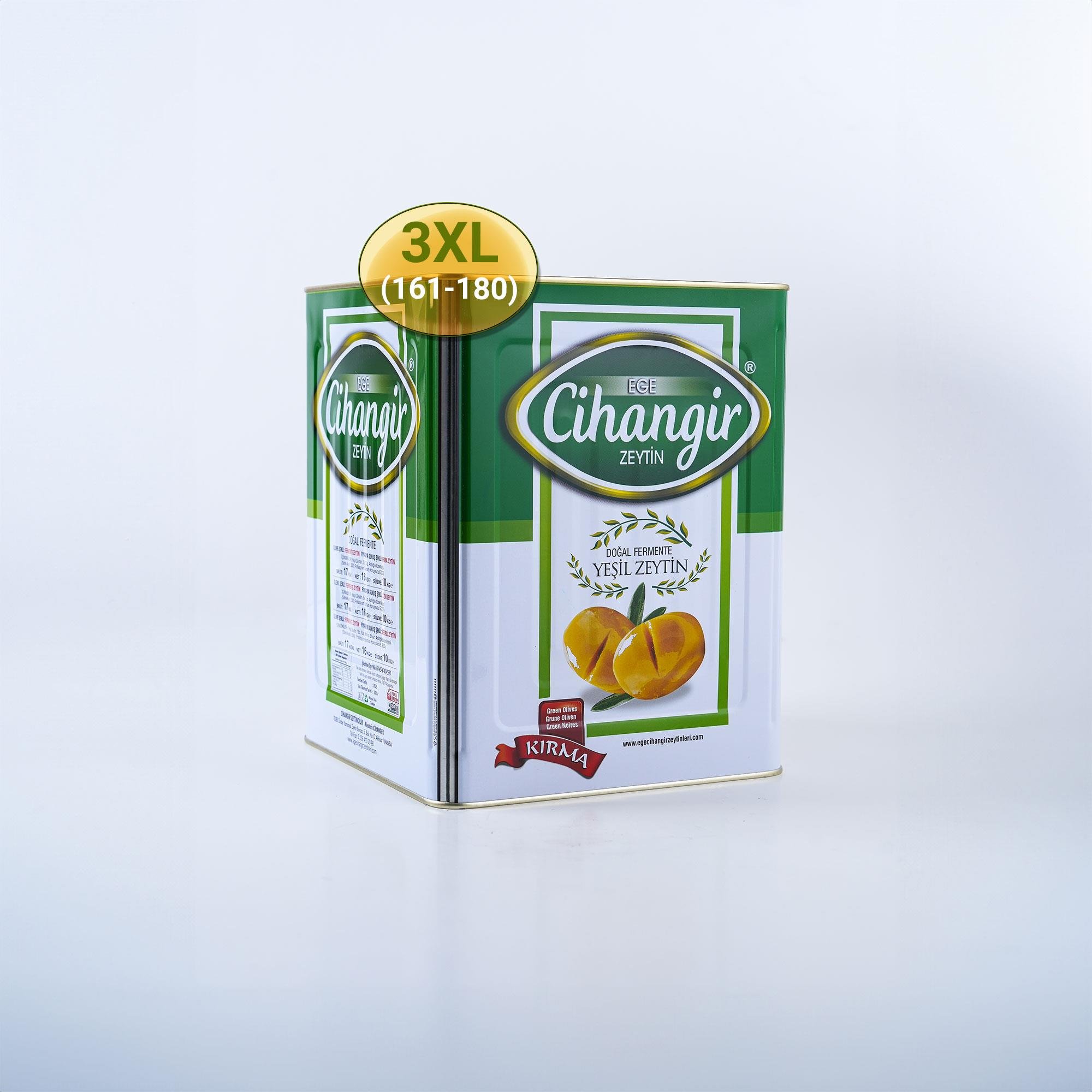 Kırma Zeytin 3XL - 10 kg Teneke - Ege Cihangir