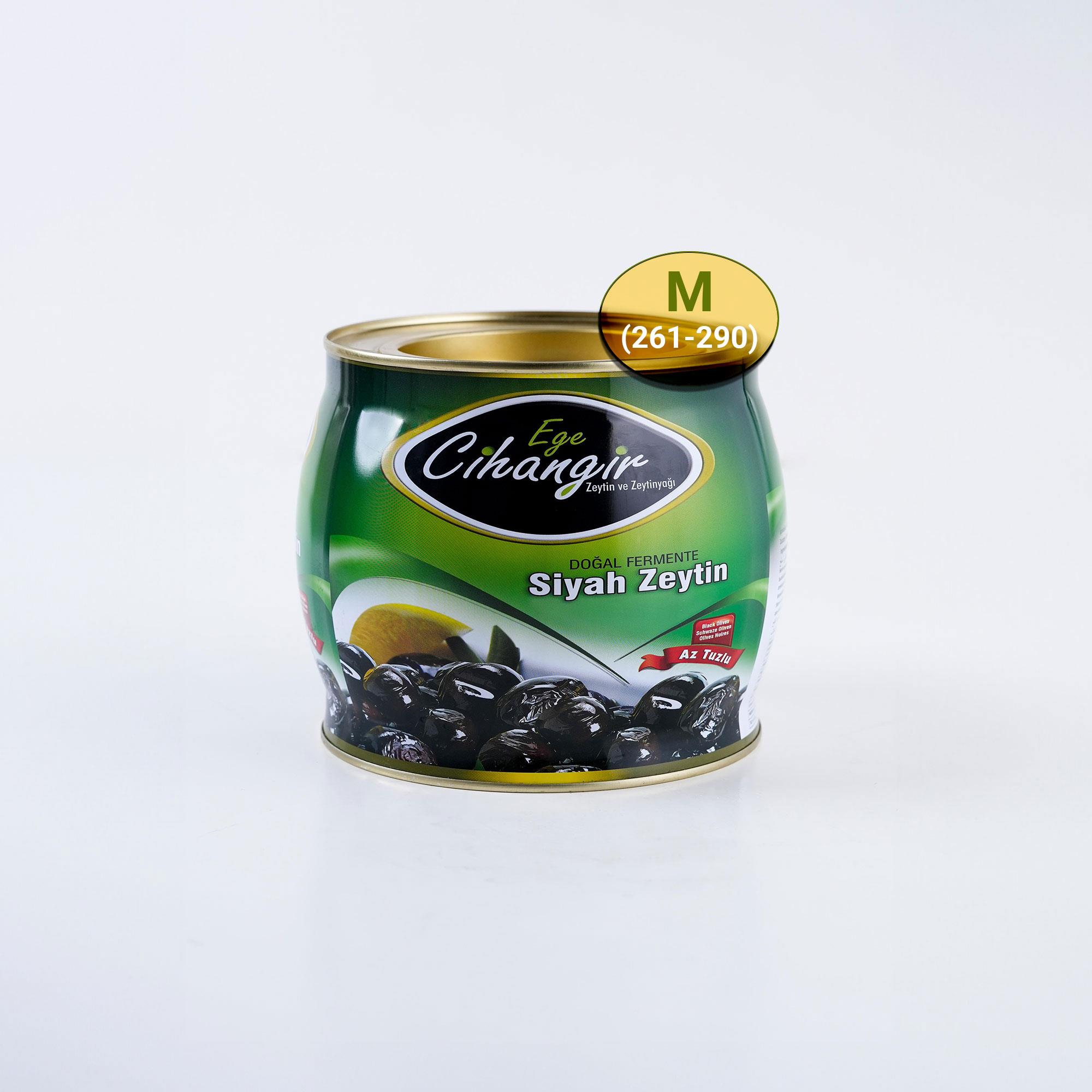 Yağlı Sele Zeytin M - 2 kg Teneke - Ege Cihangir