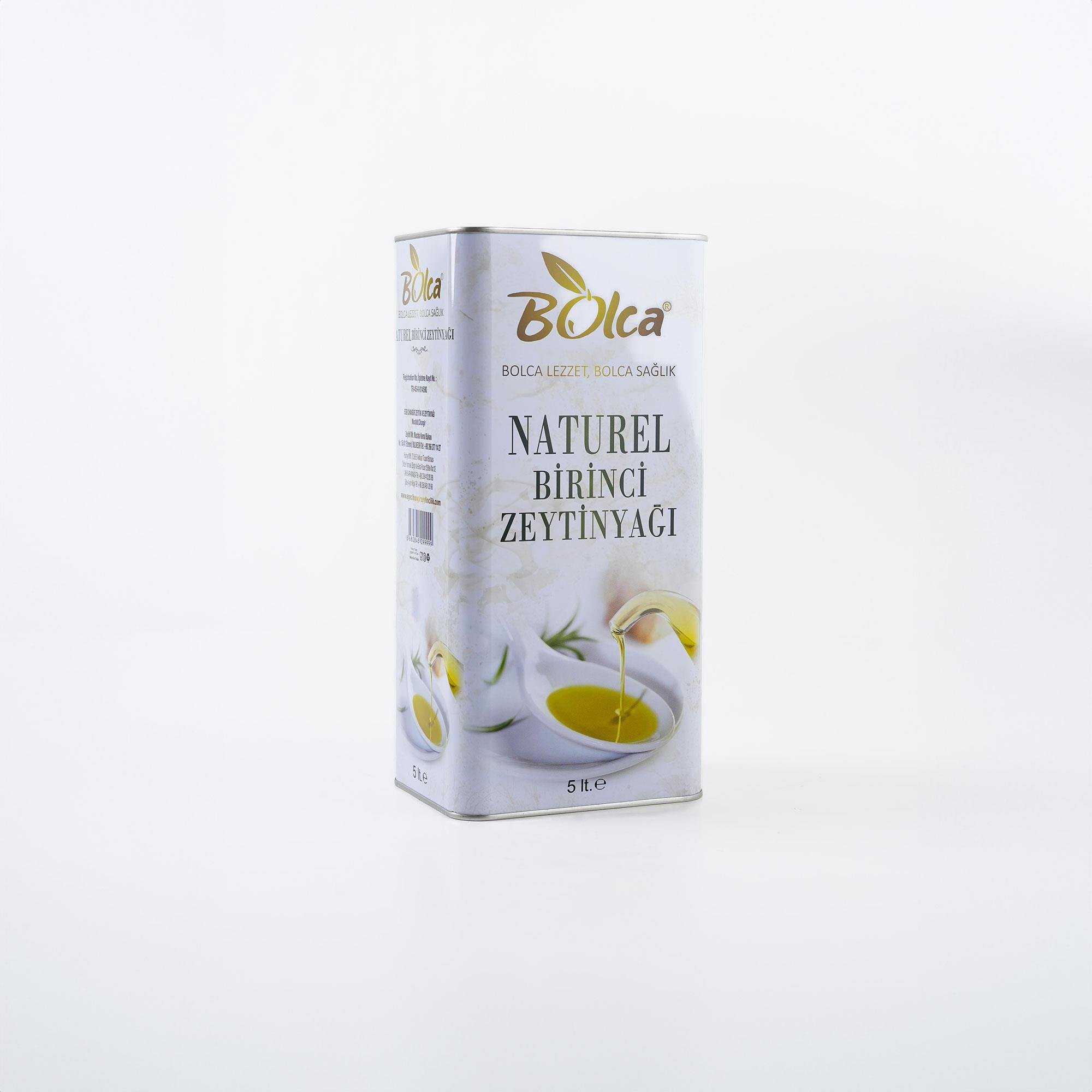 Naturel Birinci Zeytinyağı -  5 lt Teneke - Bolca