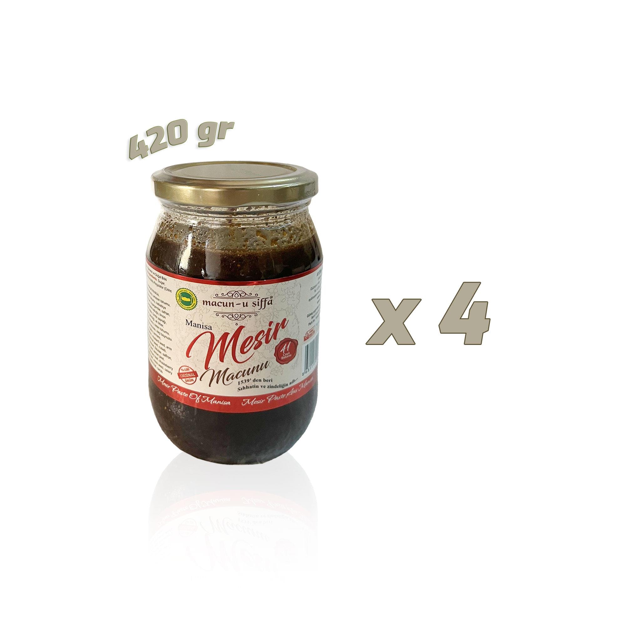 Kavanoz Mesir Macunu - 420 gr x 4 - Macun-u Şiffa