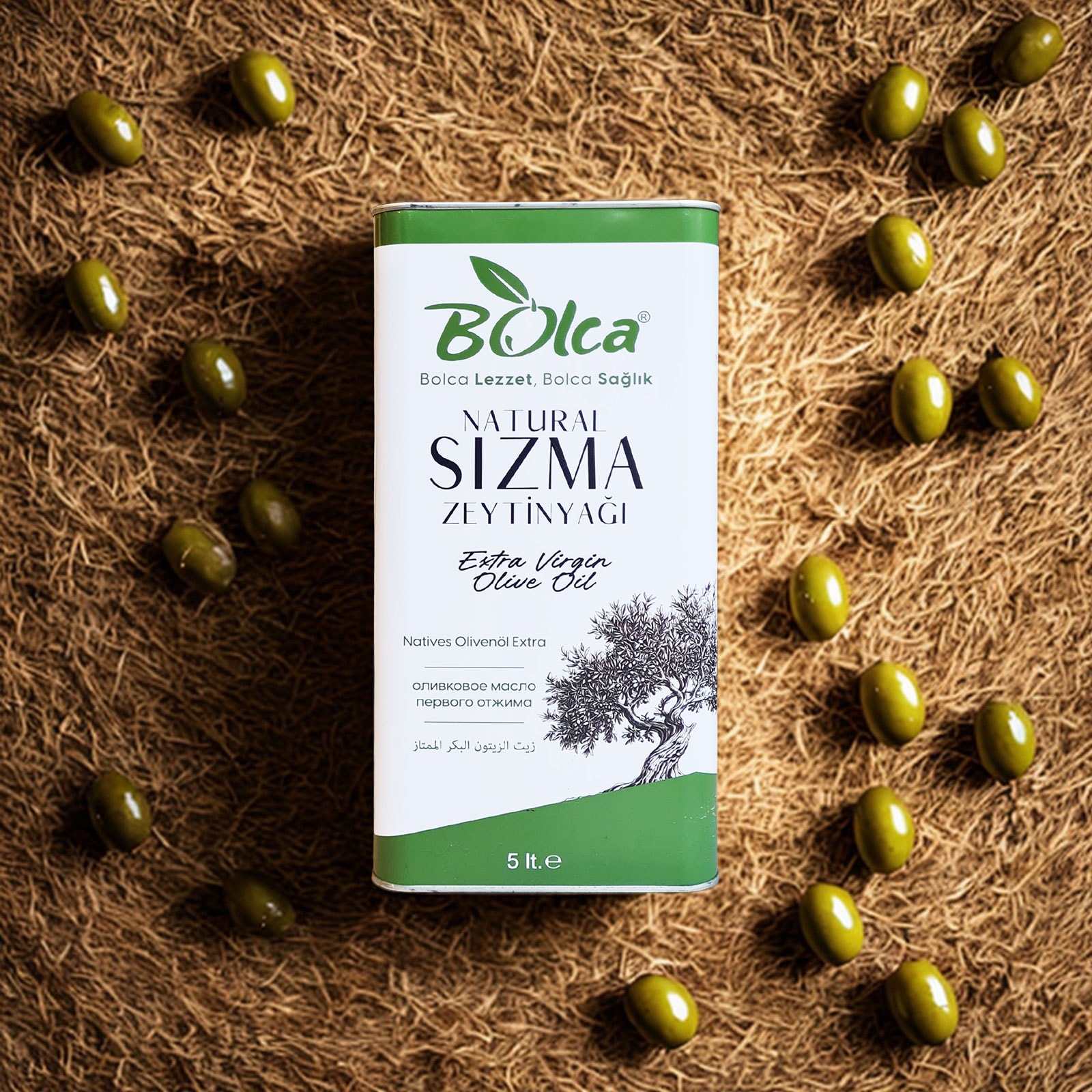 Naturel Sızma Zeytinyağı - 5 lt Teneke - Bolca