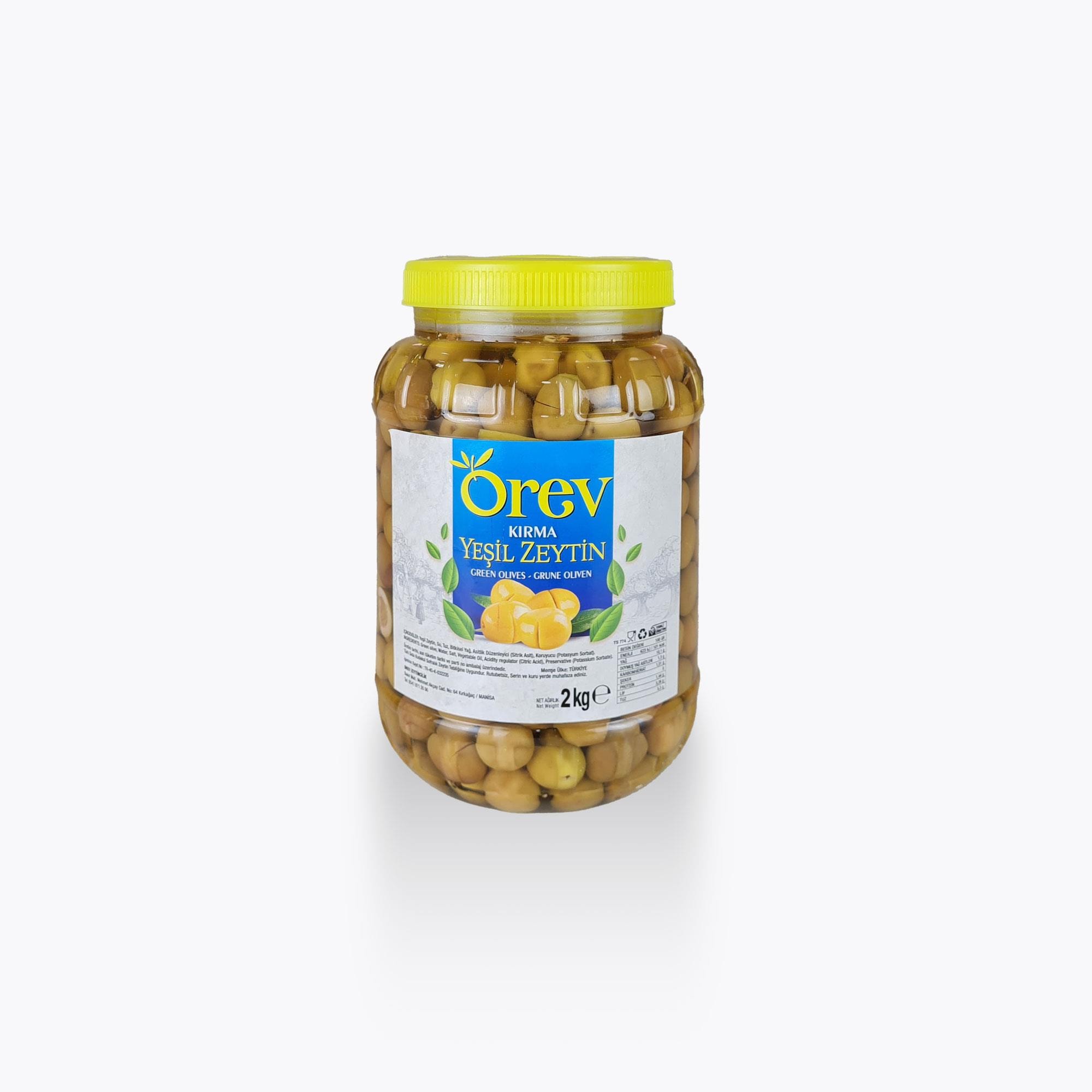 Kırma Zeytin M - 2 kg Pet - Orev