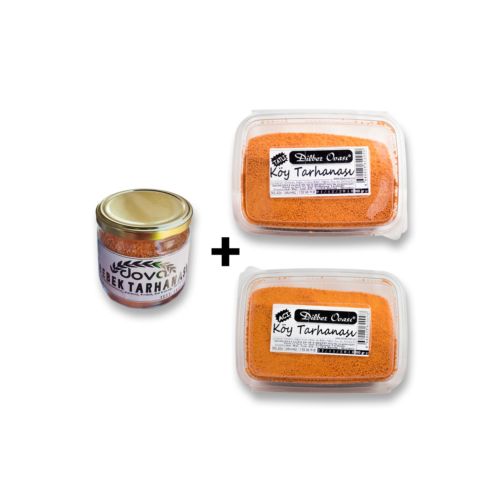 Bebek Tarhanası + Tatlı ve Acı Köy Tarhanası - 1.250 gr - Dilber Ovası
