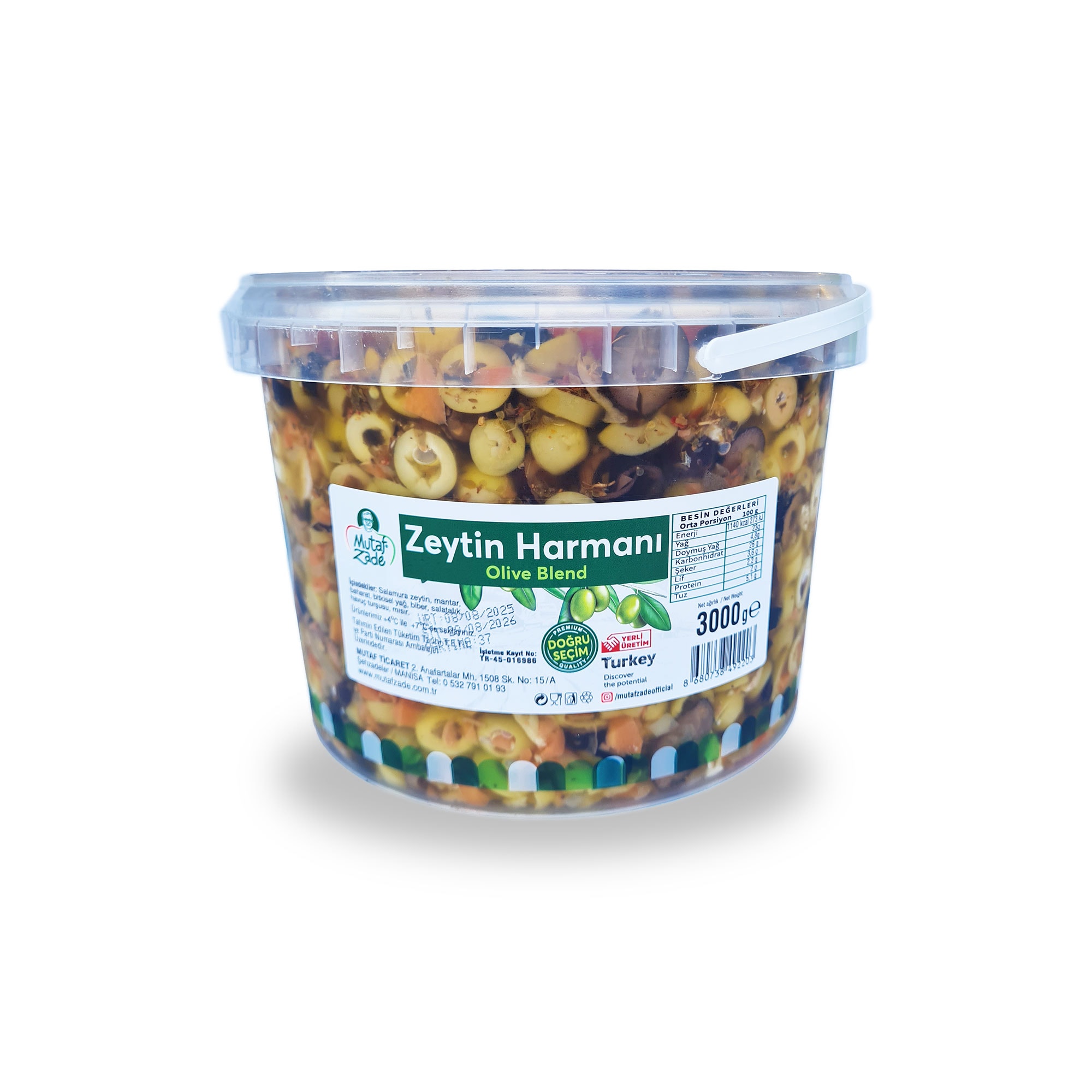 Zeytin Harmanı - 3.000 gr - Mutafzade