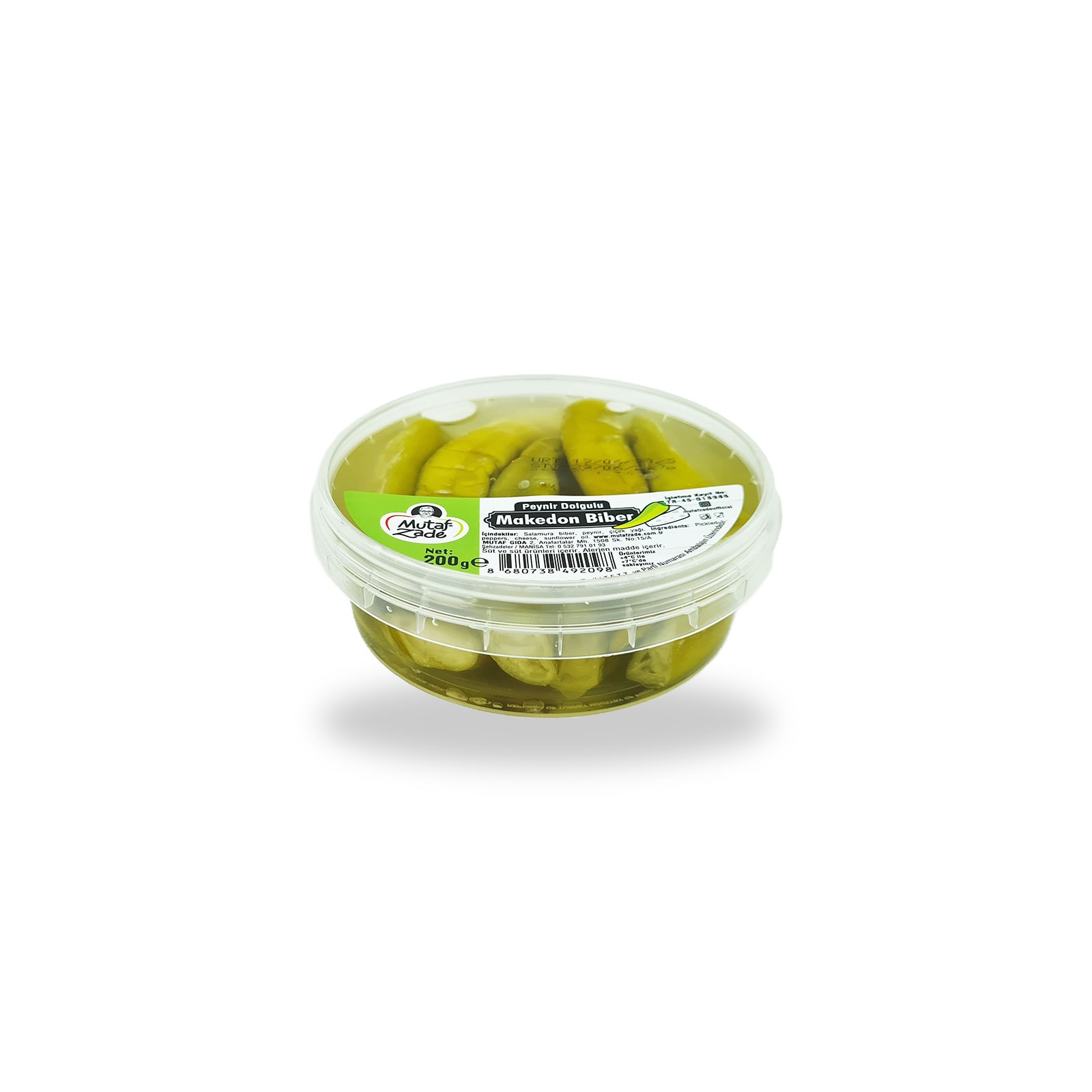 Peynir Dolgulu Makedon Biber - 200 gr - Mutafzade