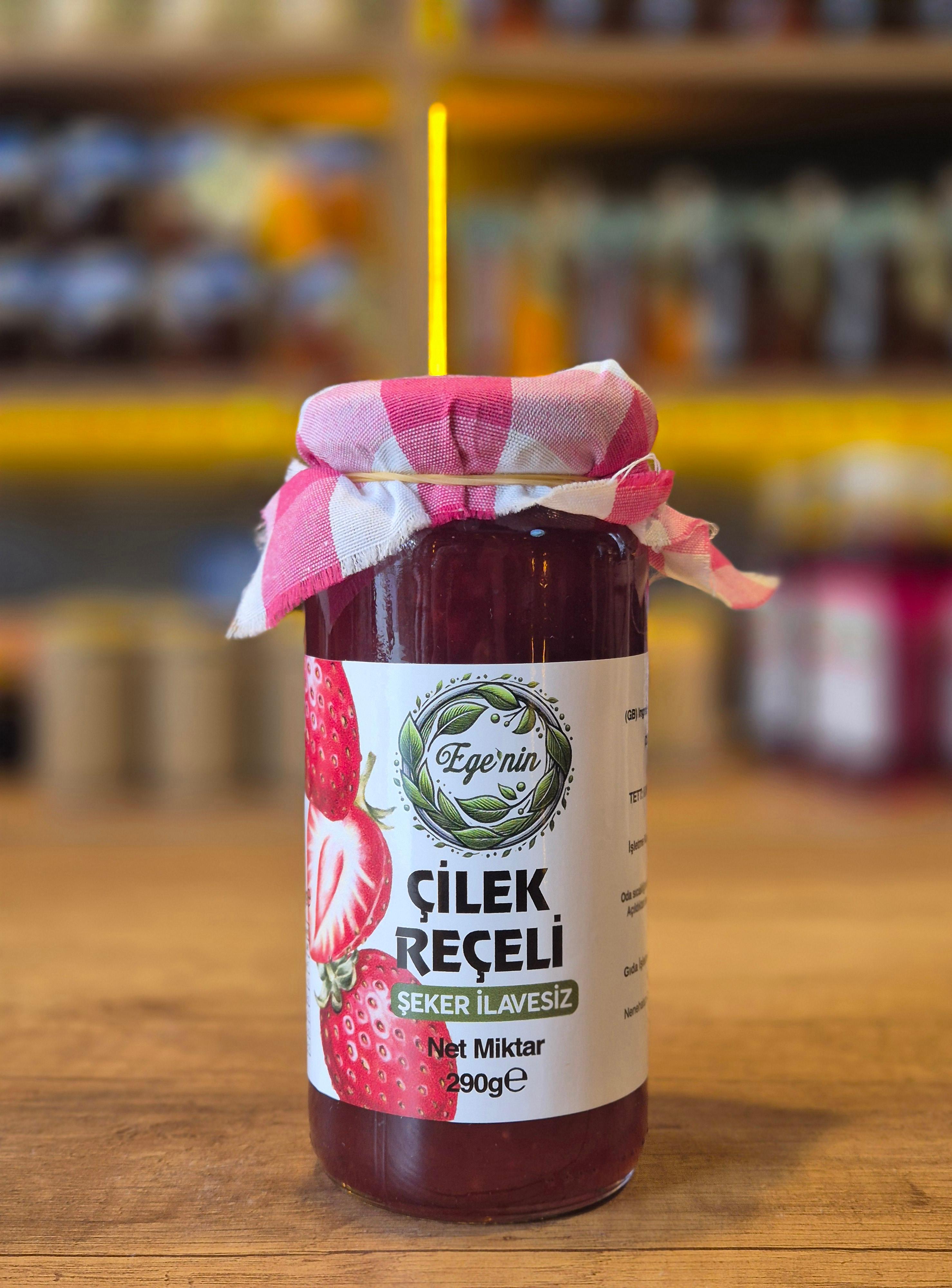 Şeker İlavesiz Çilek Reçeli 290g