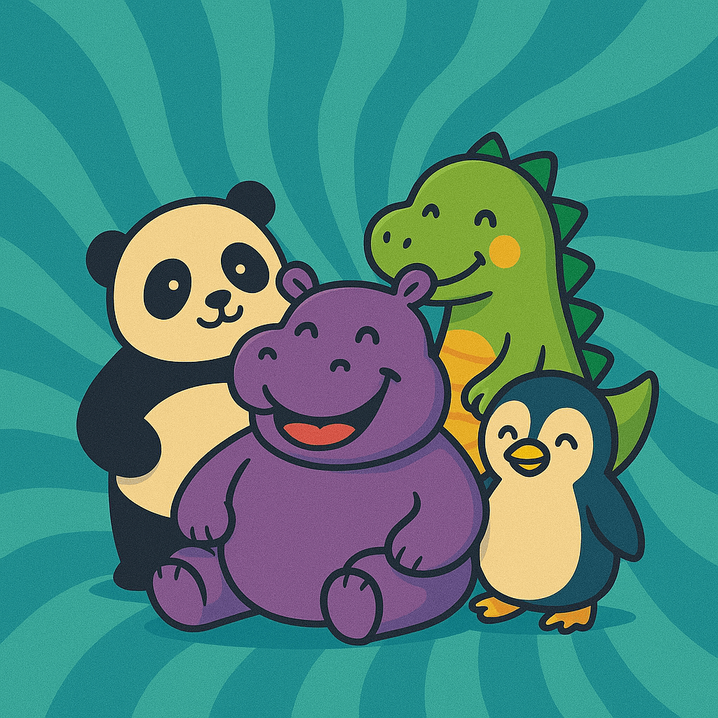 Animal Buddies Boxer Pack 🐼🦖🐧