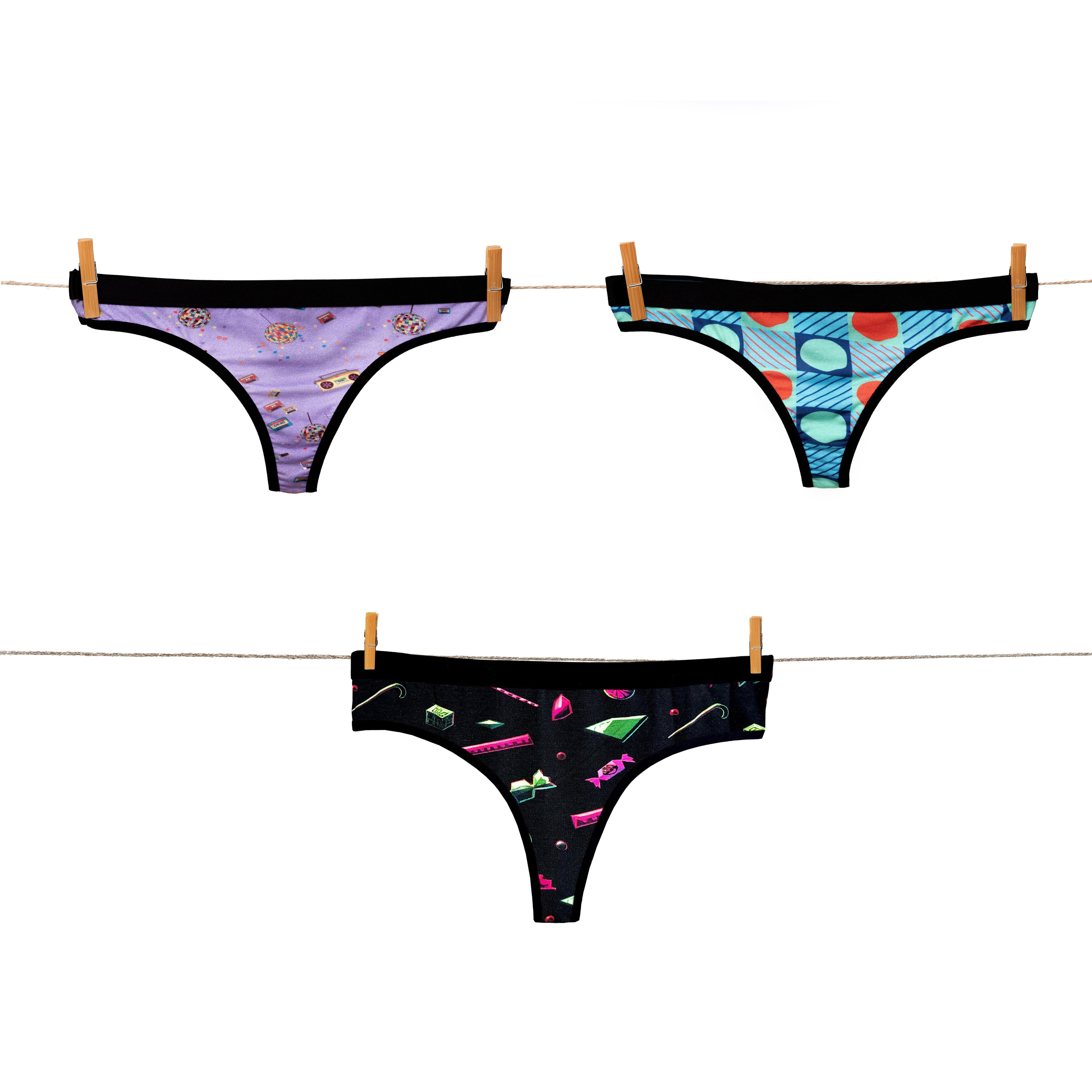 Retro Pop Undies Pack 🪩🍬🔵
