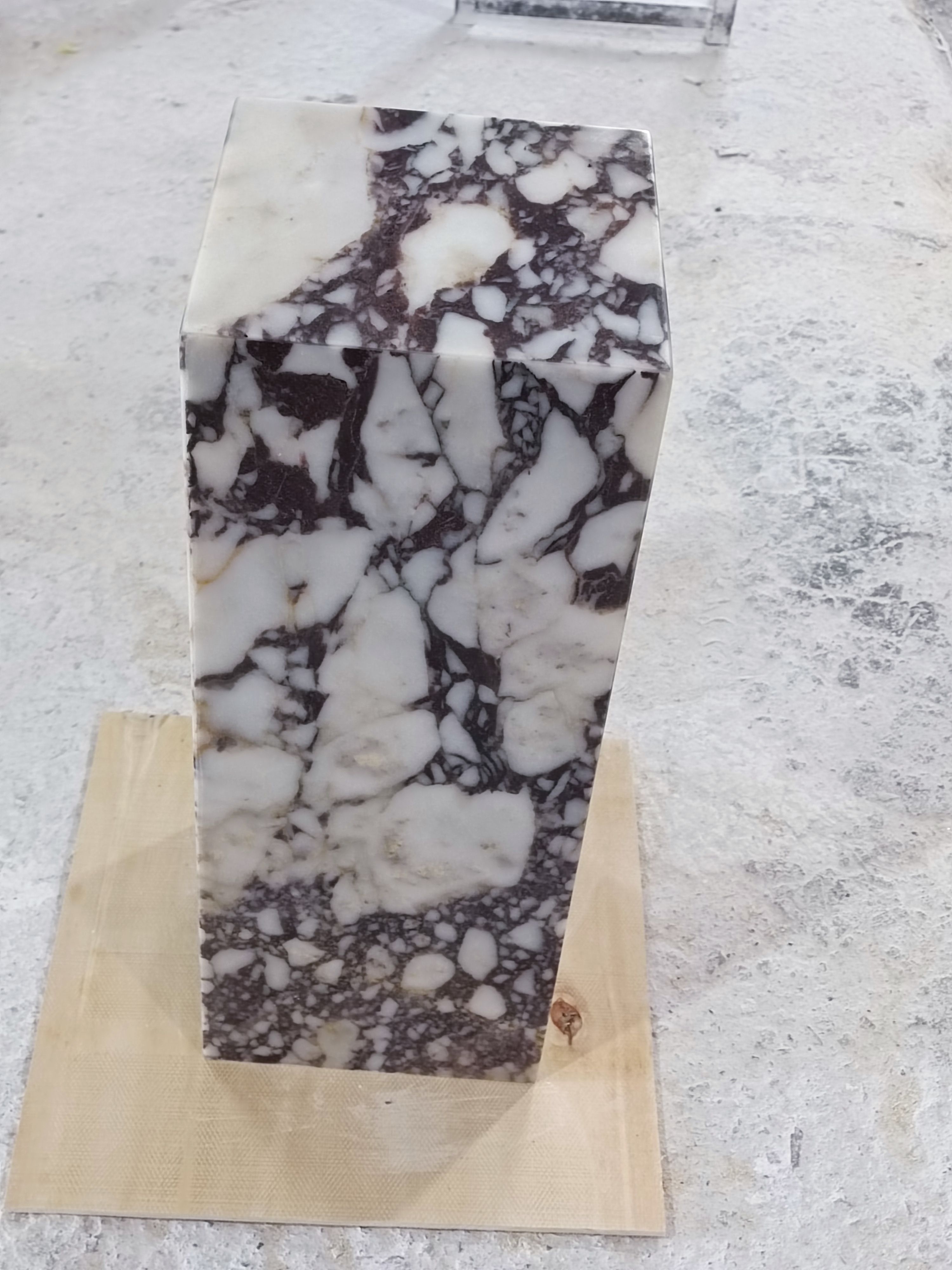 Calacatta viola marble Cube Coffee Table 20 cm 