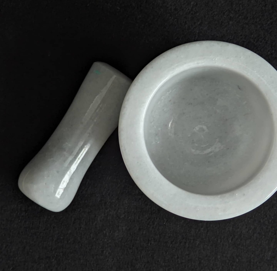 Marble Mortar Real Marble 10 cm