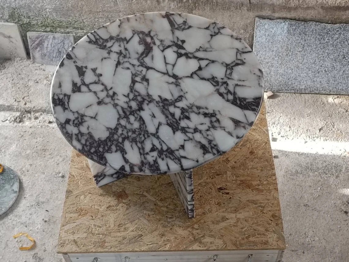 Calacatta viola marble coffee table 60 cm 