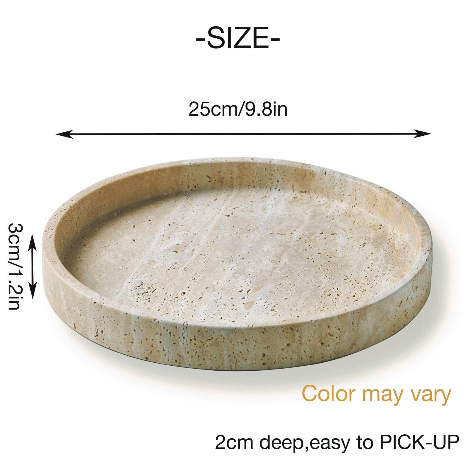 Travertine Presentation Tray & Decorative Plate Multi-purpose 