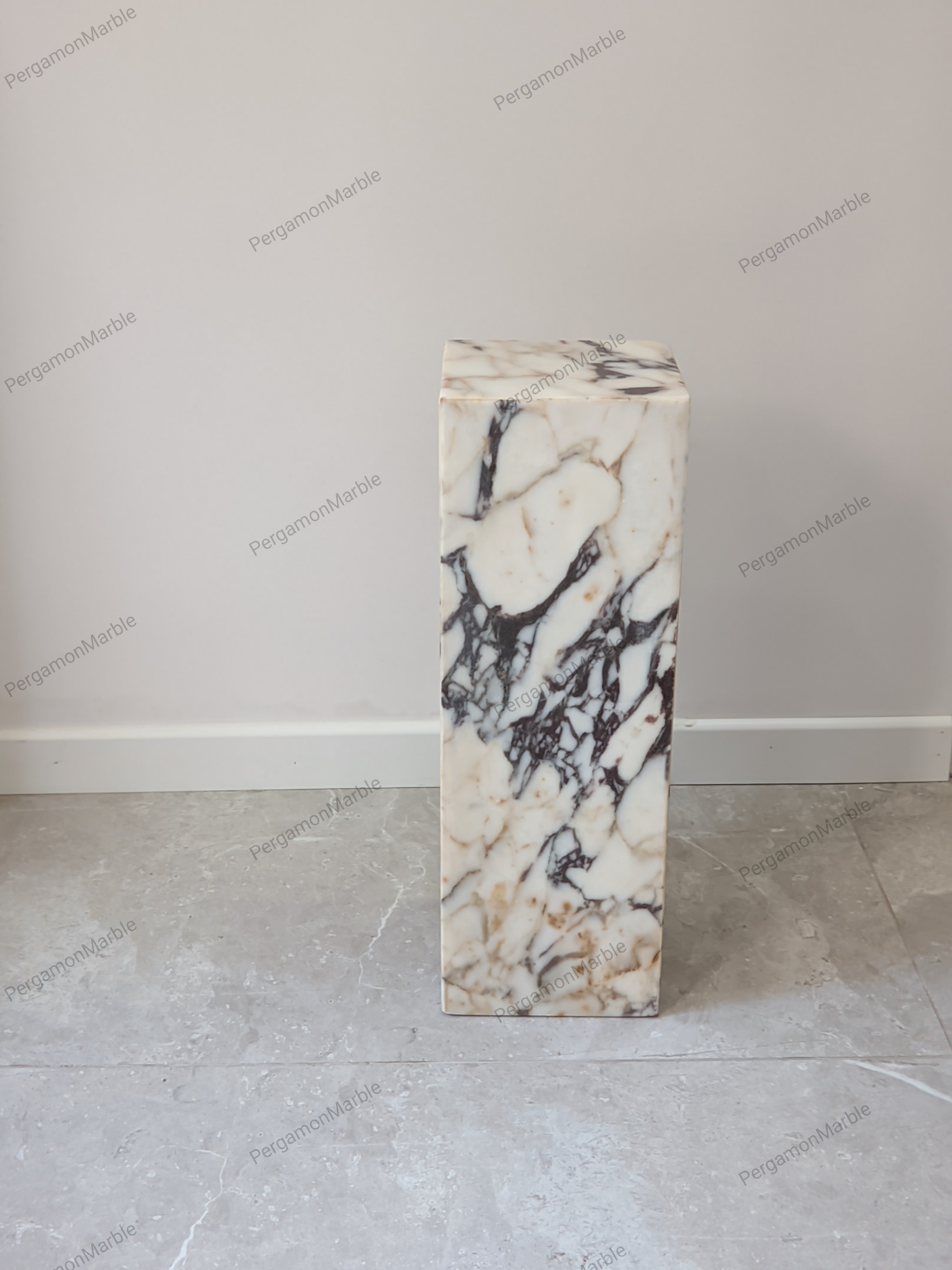 Calacatta viola marble Cube Coffee Table 20 cm 