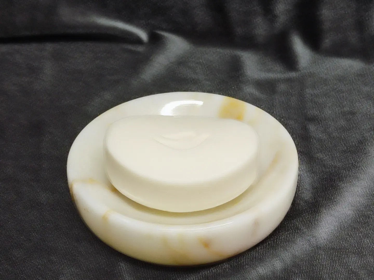 Honey marble solid soap dispenser handmade - free shipping