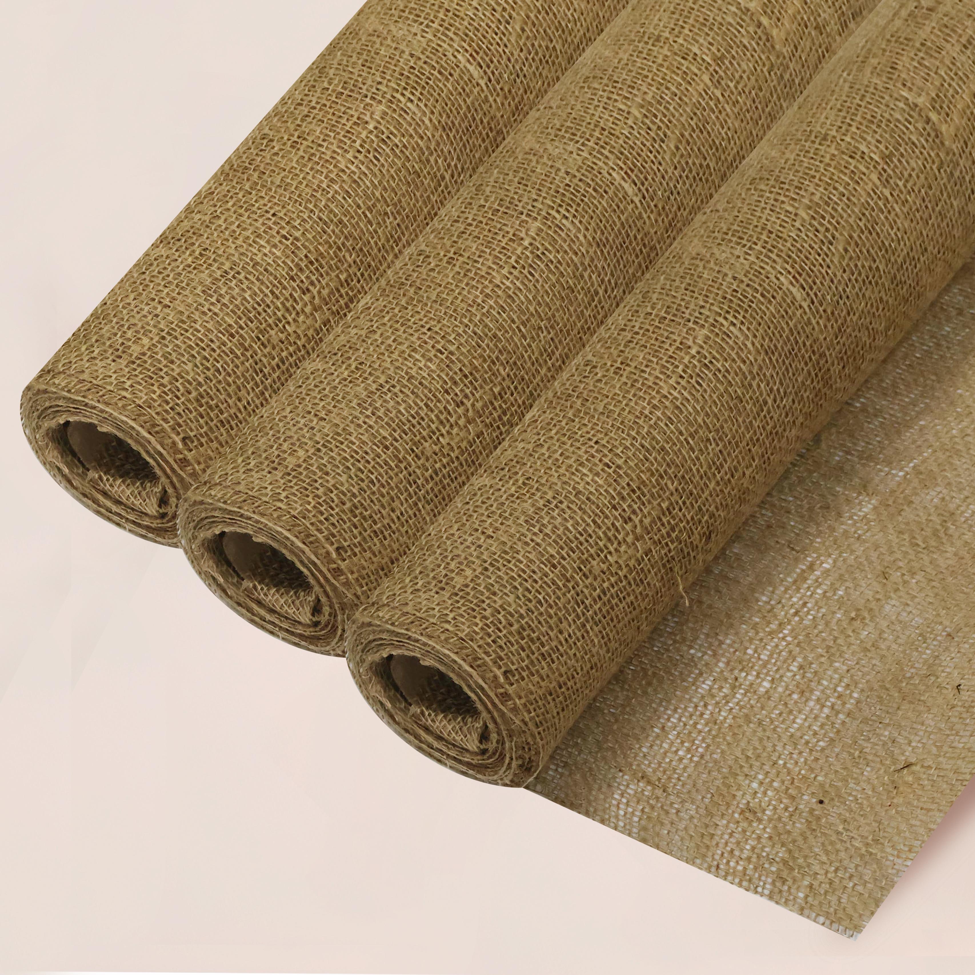 Jüt Kumaş-Çiçek Buket Kağıdı & Dekoratif Kanaviçe Çuval Kumaşı-4Metre-50CM