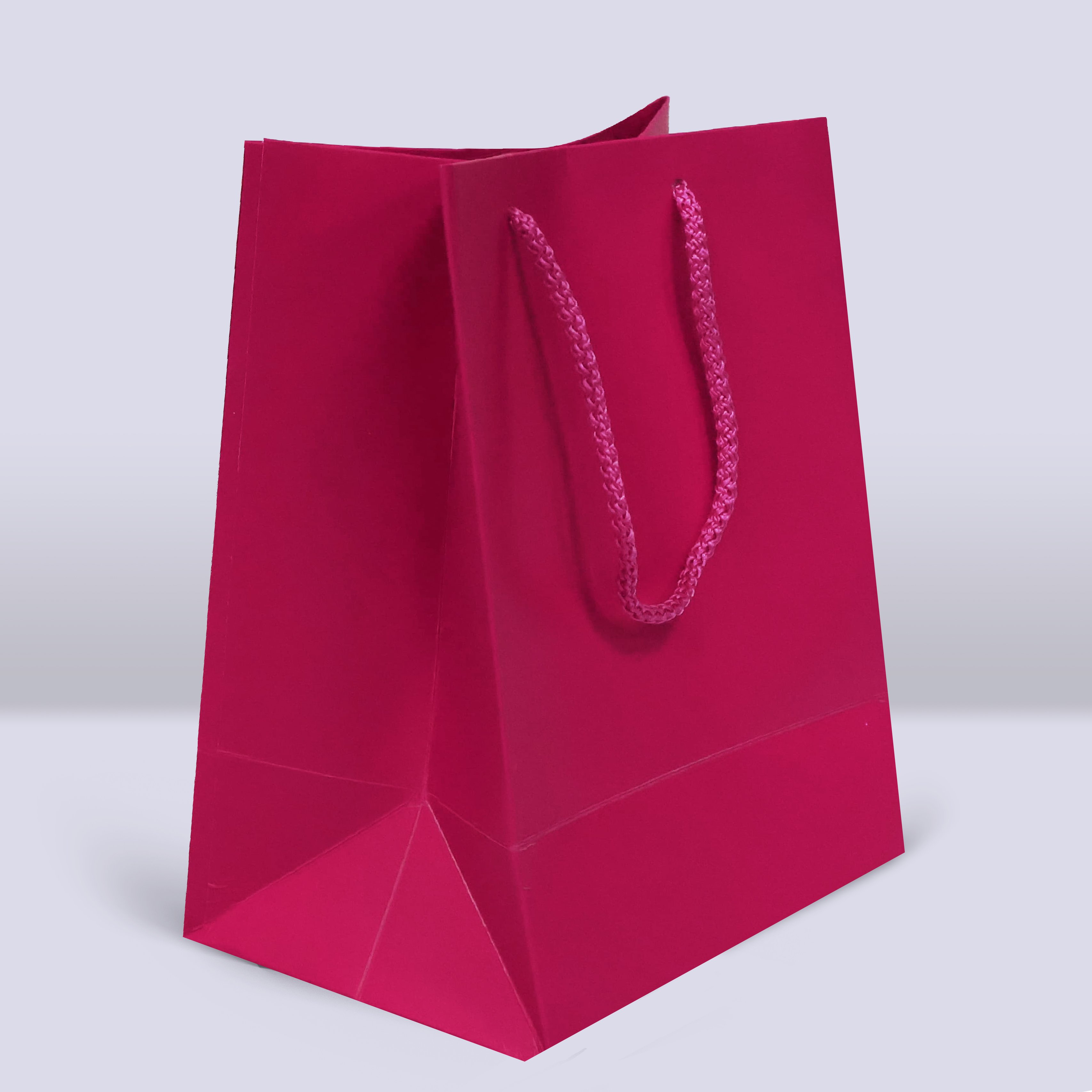 Pembe Renk Karton Çanta-18x12x23