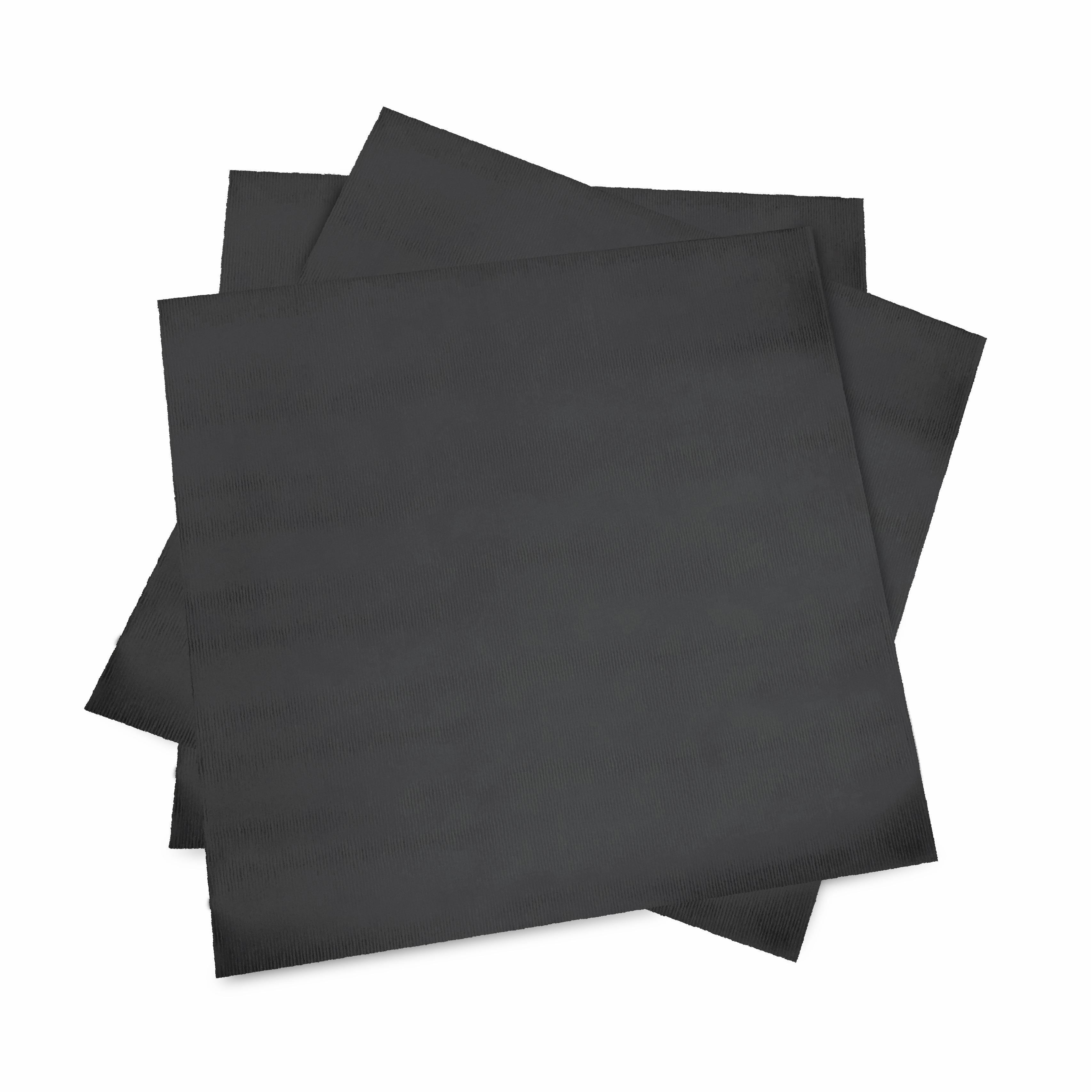 Çizgili Siyah Renk Çiçek Buket Kağıtı&Paketleme Mazemesi 55x55cm-20 Sayfa
