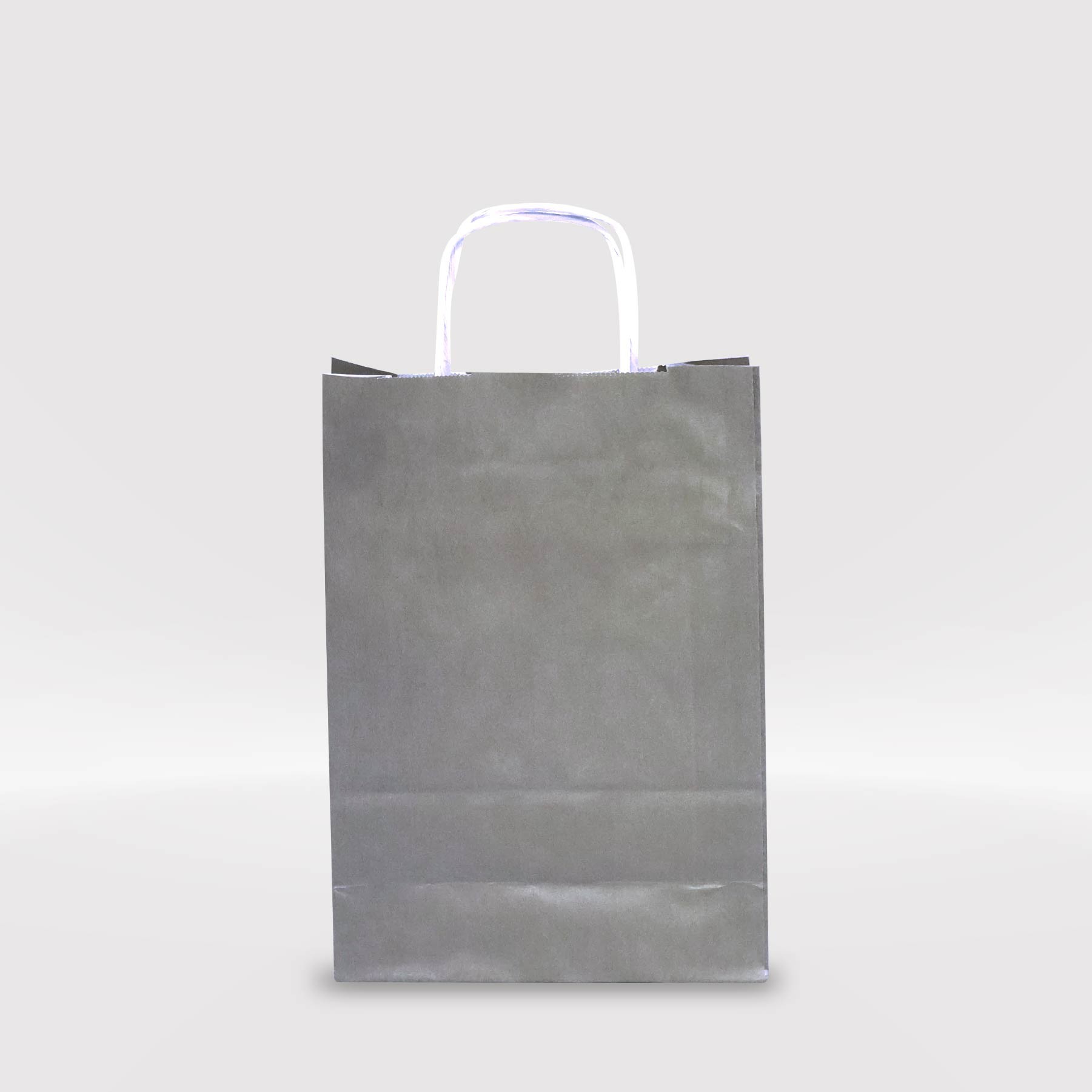 Gümüş Yaldız Kraft Kağıt Çanta 18x8x25-(25Adet)