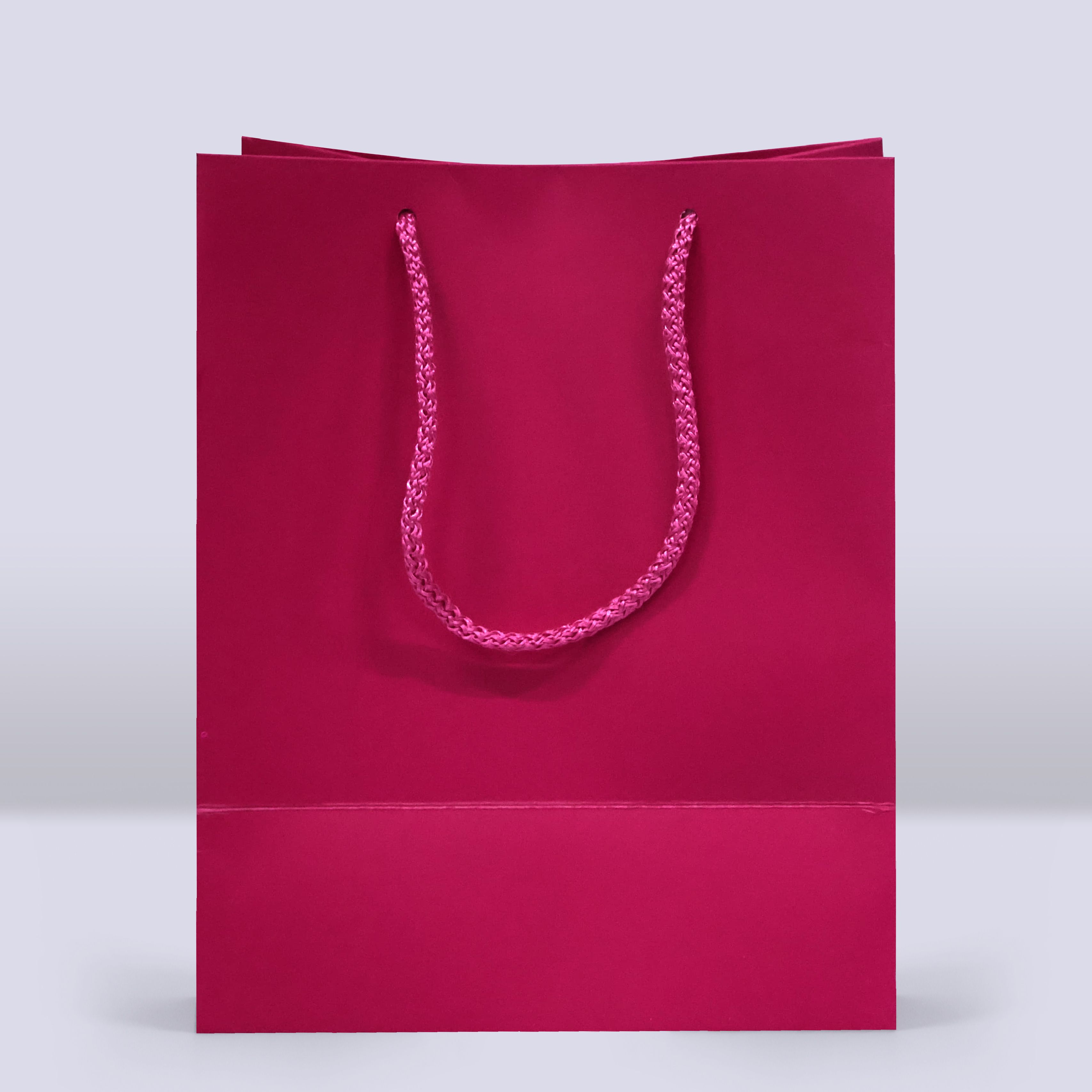 Pembe Renk Karton Çanta-18x12x23