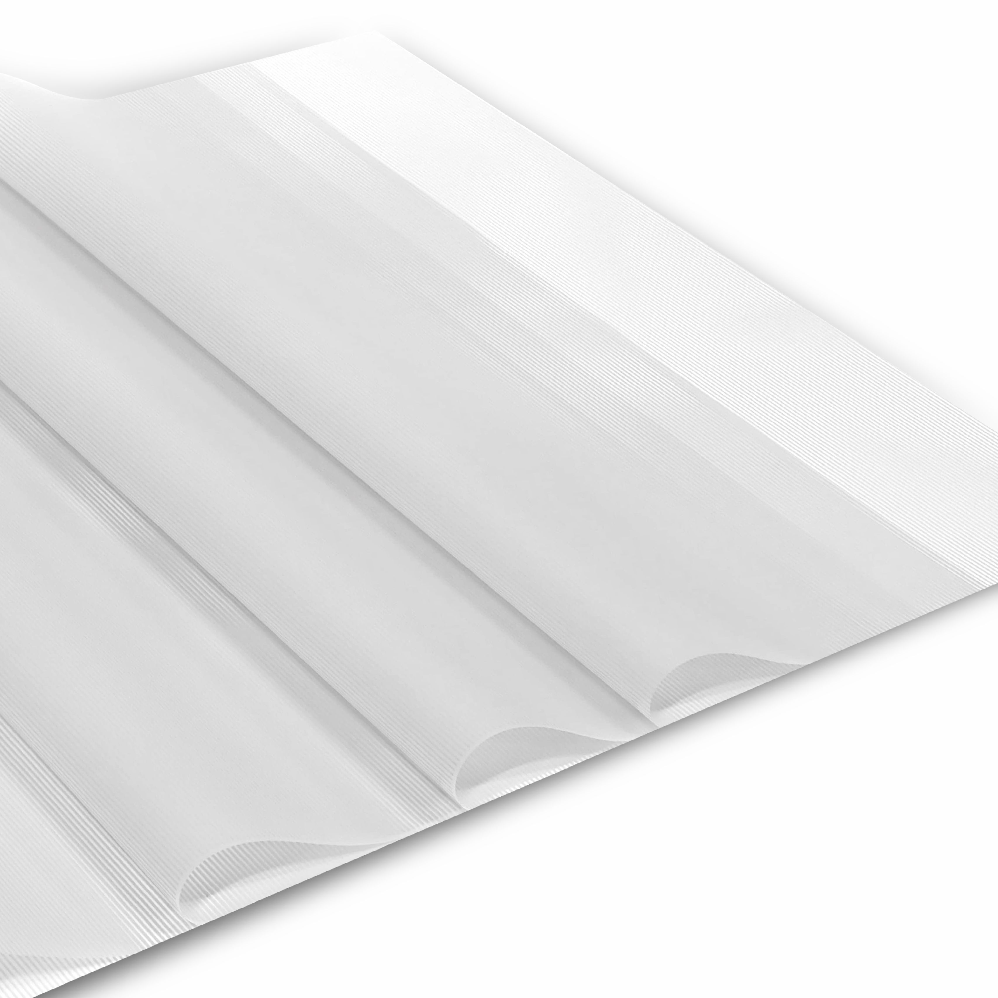 Çizgili Beyaz Renk Çiçek Buket Kağıtı&Paketleme Mazemesi 55x55cm-20 Sayfa